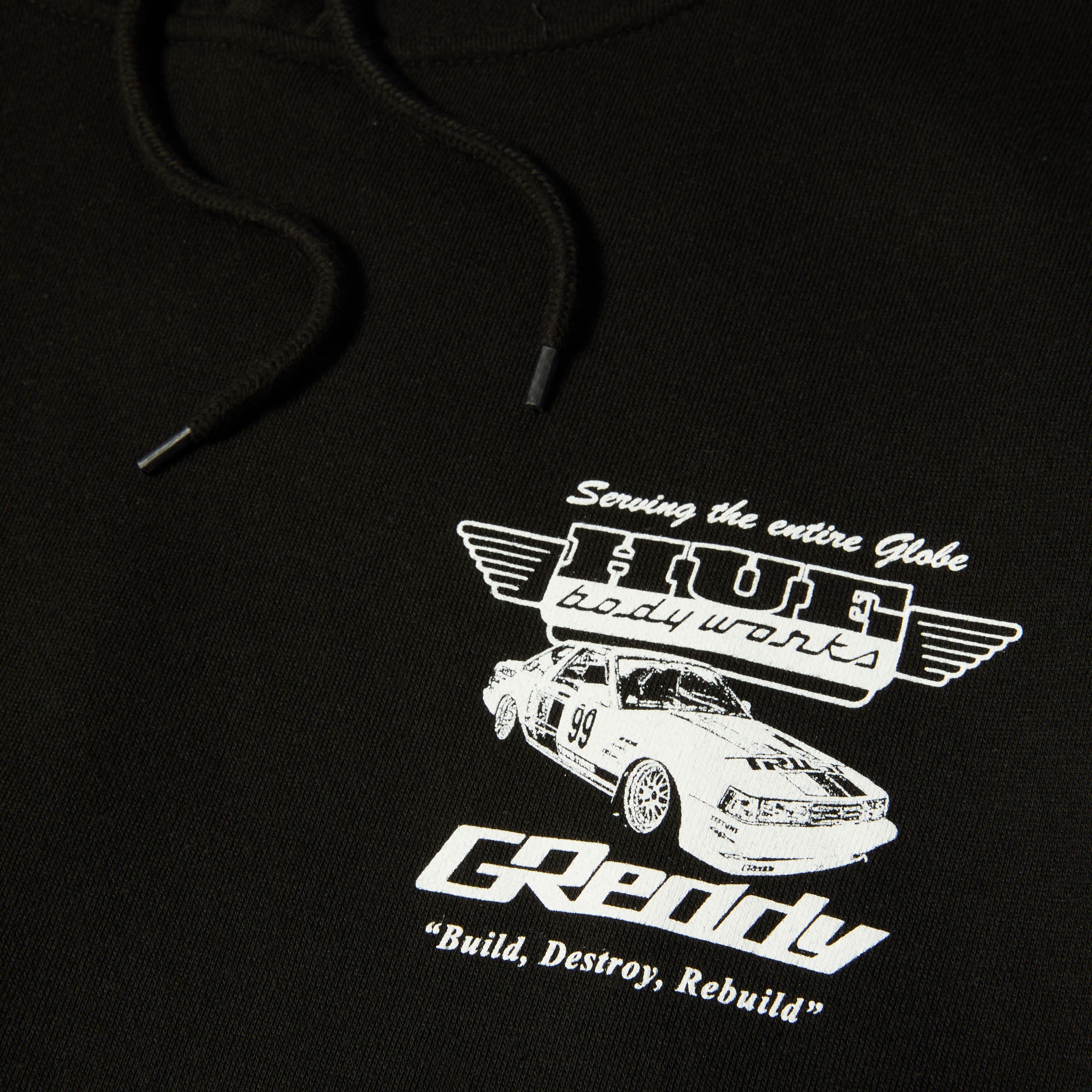 HUF x GReddy Body Works Pullover Hoodie Black