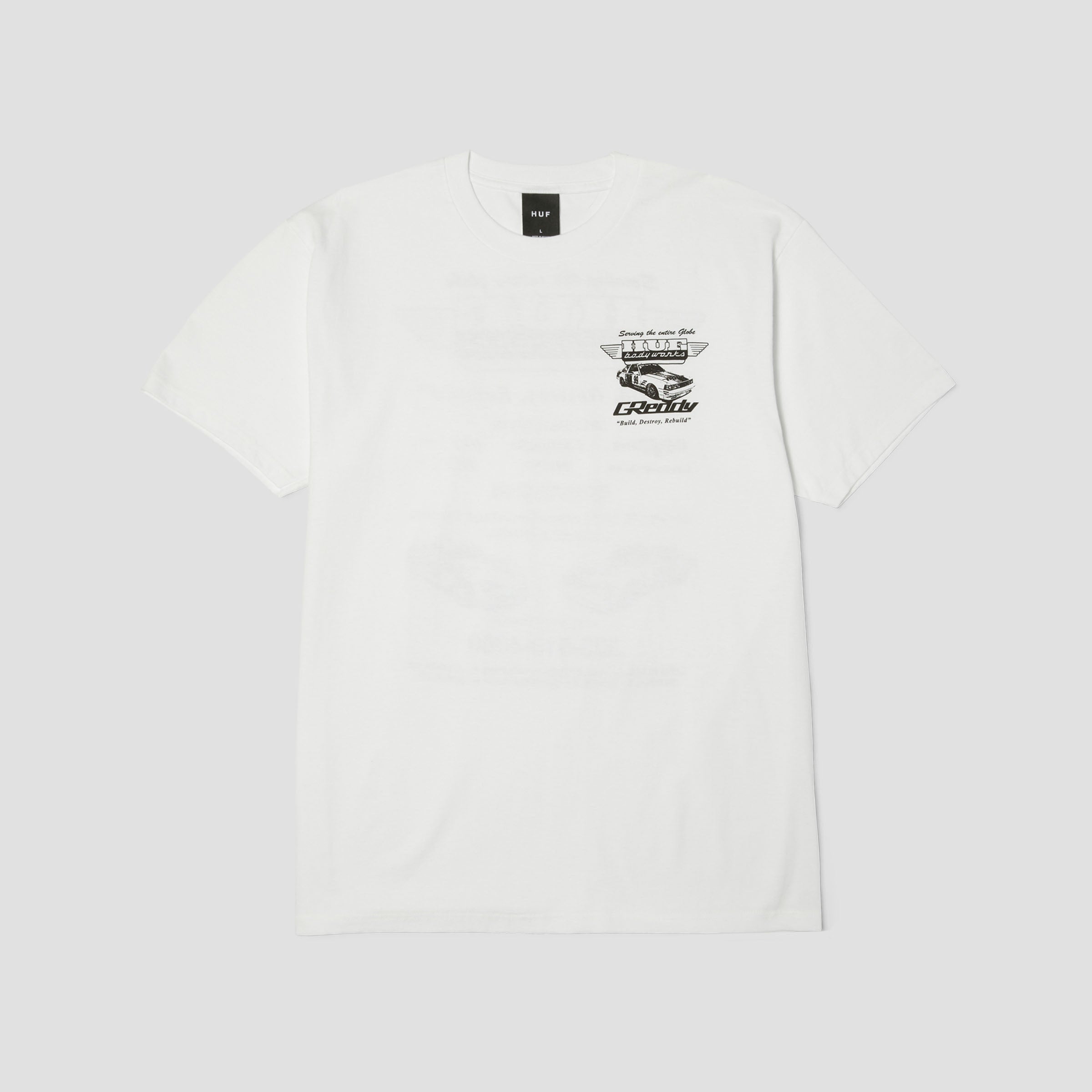 HUF x GReddy Body Works T-Shirt White