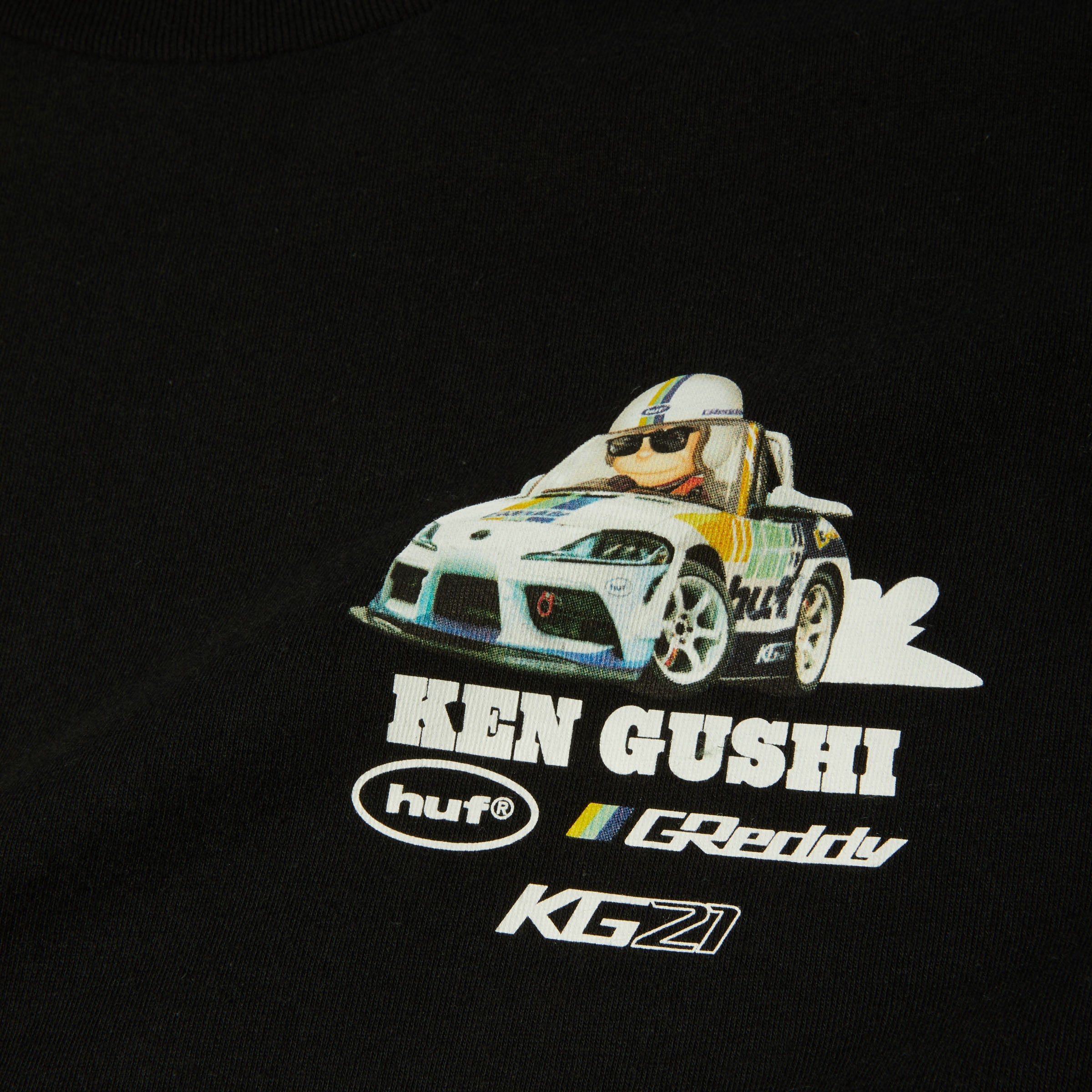 HUF x GReddy Gushi T-Shirt Black