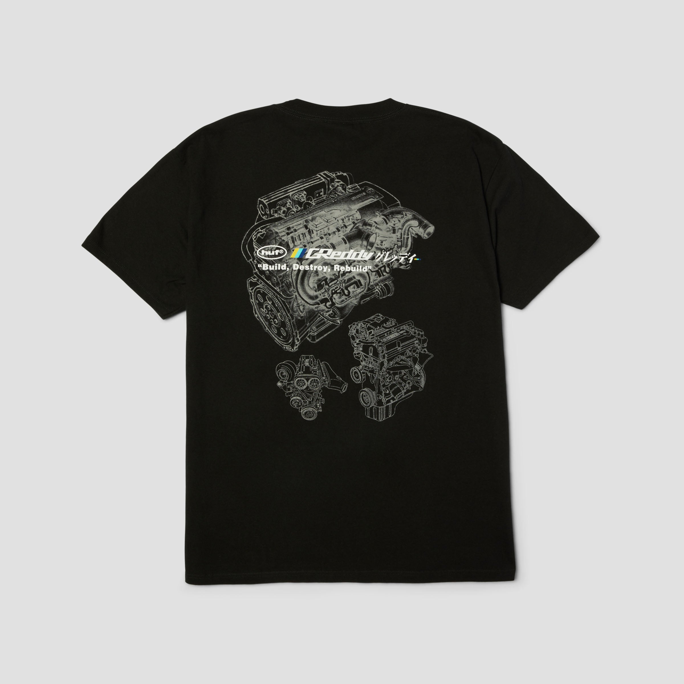 HUF x GReddy Motors T-Shirt Black