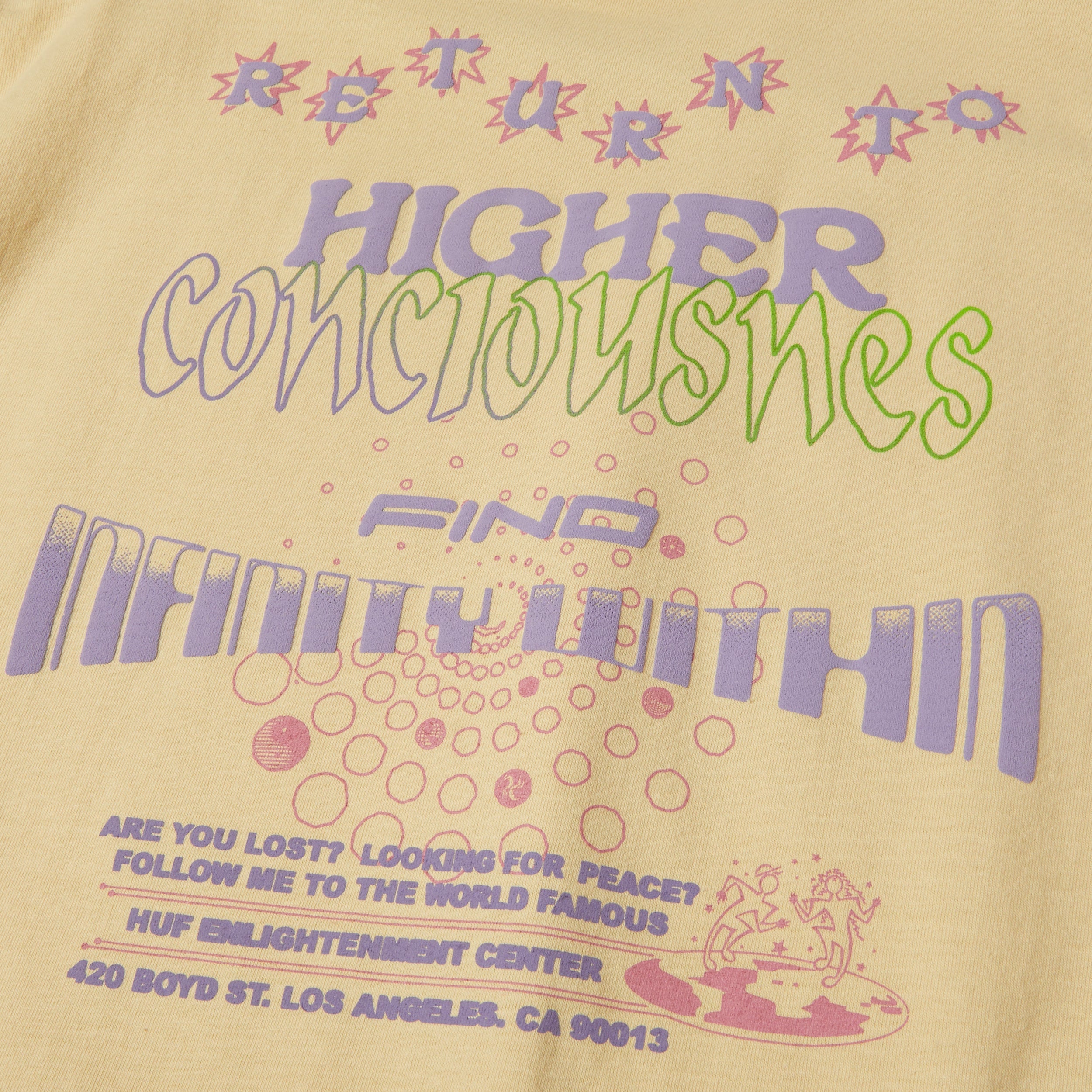 Huf Enlightenment Center T-Shirt Wheat