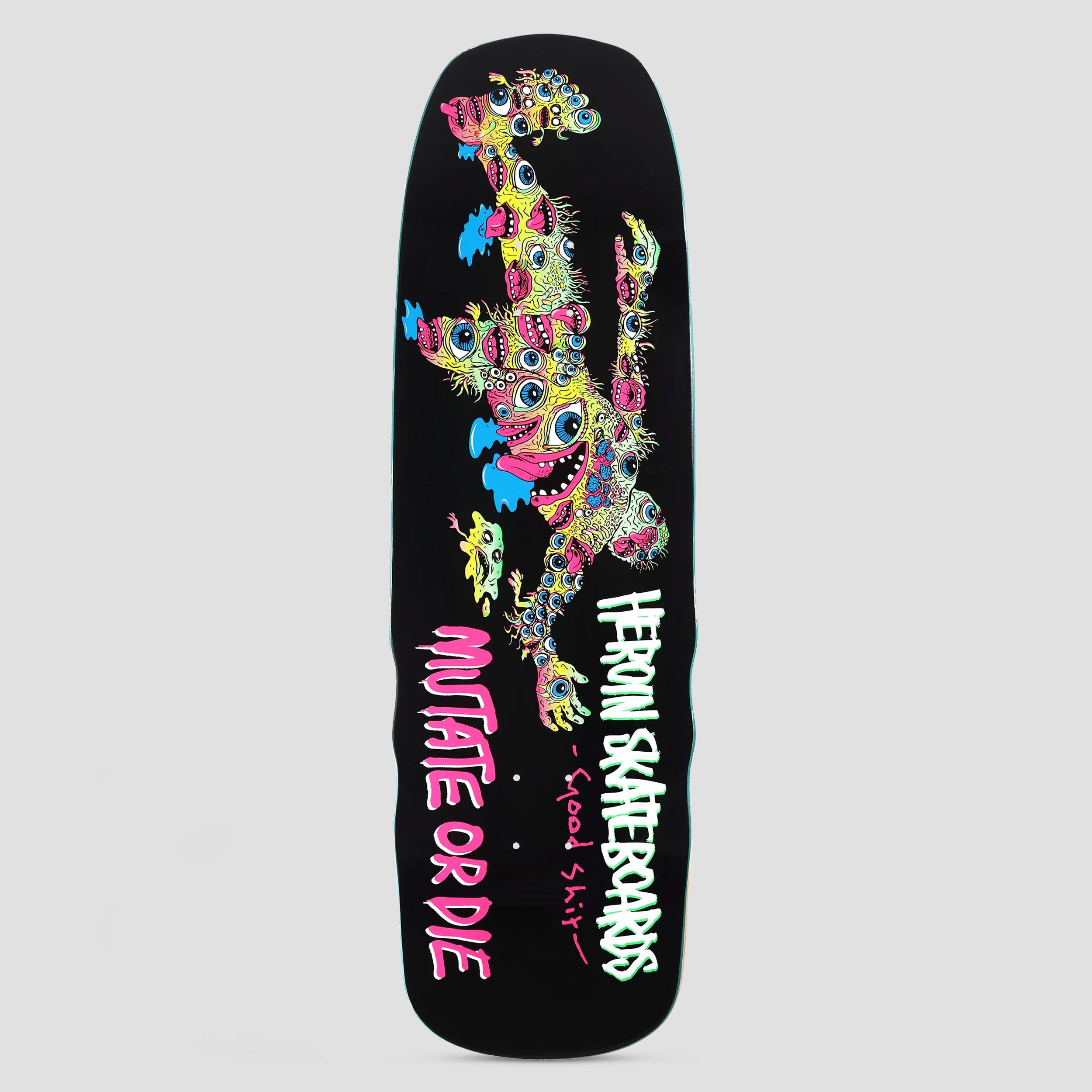 Heroin 9.75 Mutant Good Shit Mutated Gravedigger Shape Skateboard Deck