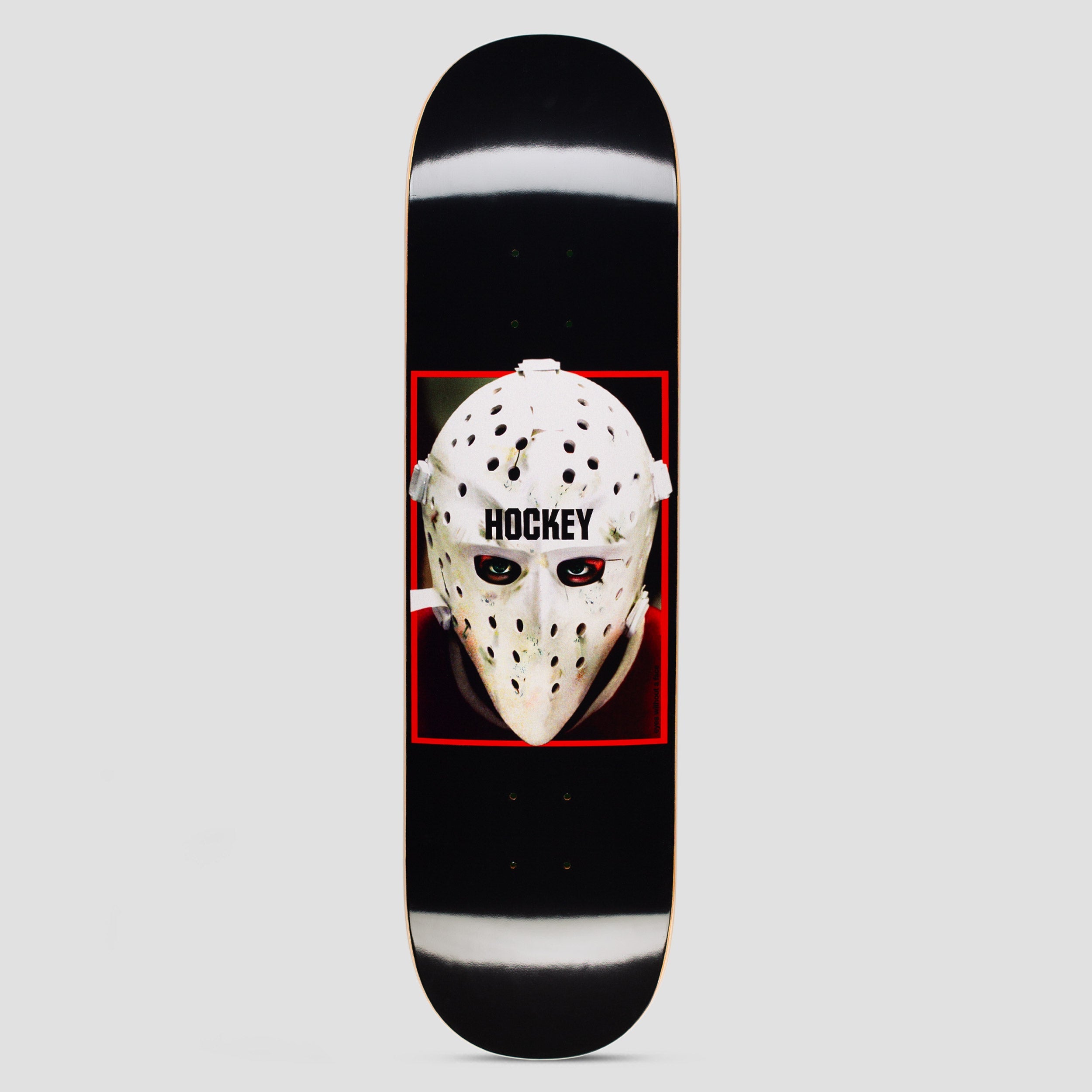 Hockey 8.5 War on Ice Shape 1 Skateboard Deck Black