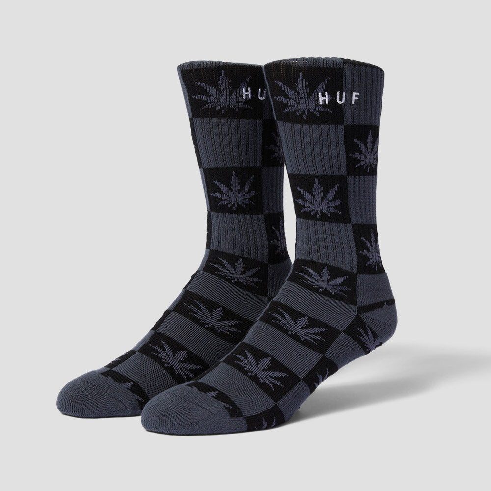 Huf Checkered Plantlife Socks Black
