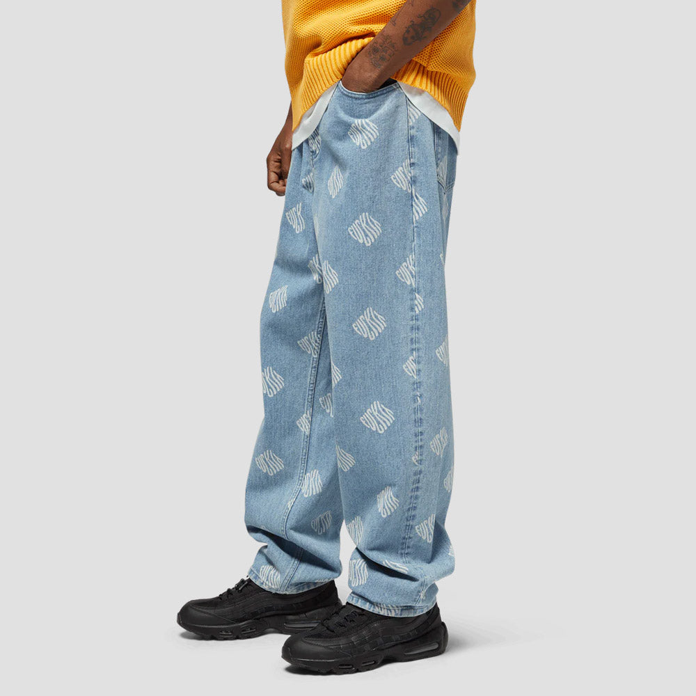 Huf Cromer Print Pant Blue