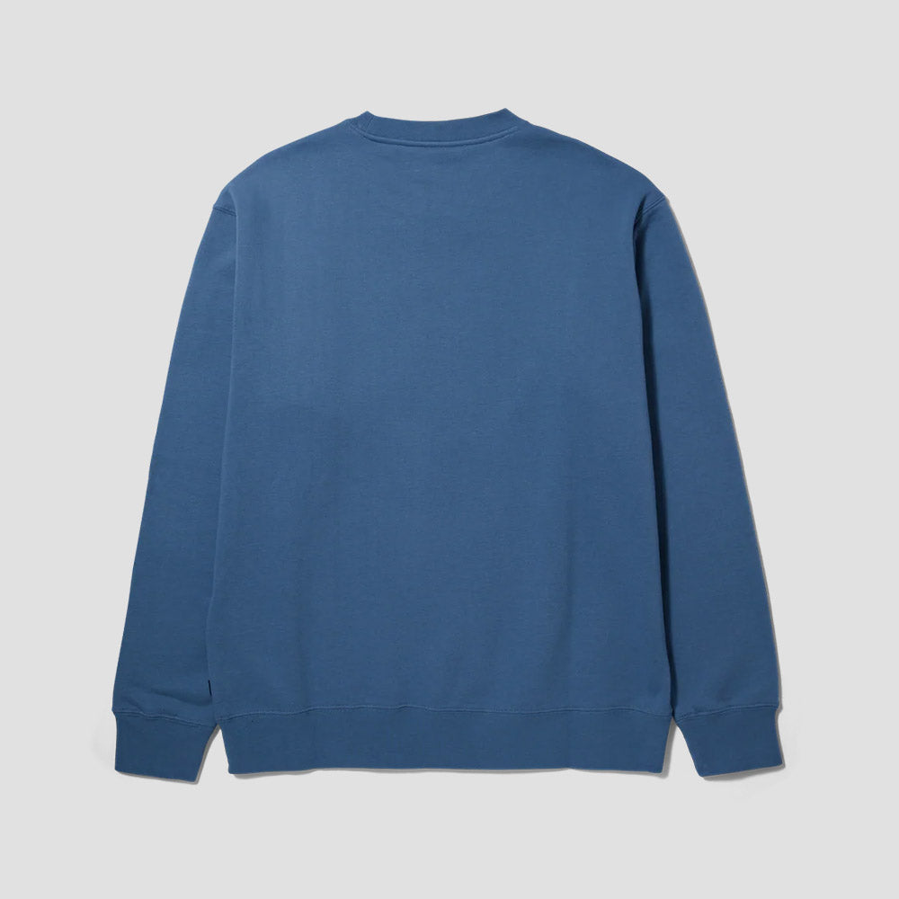 Huf Set Triple Triangle Crewneck Slate Blue