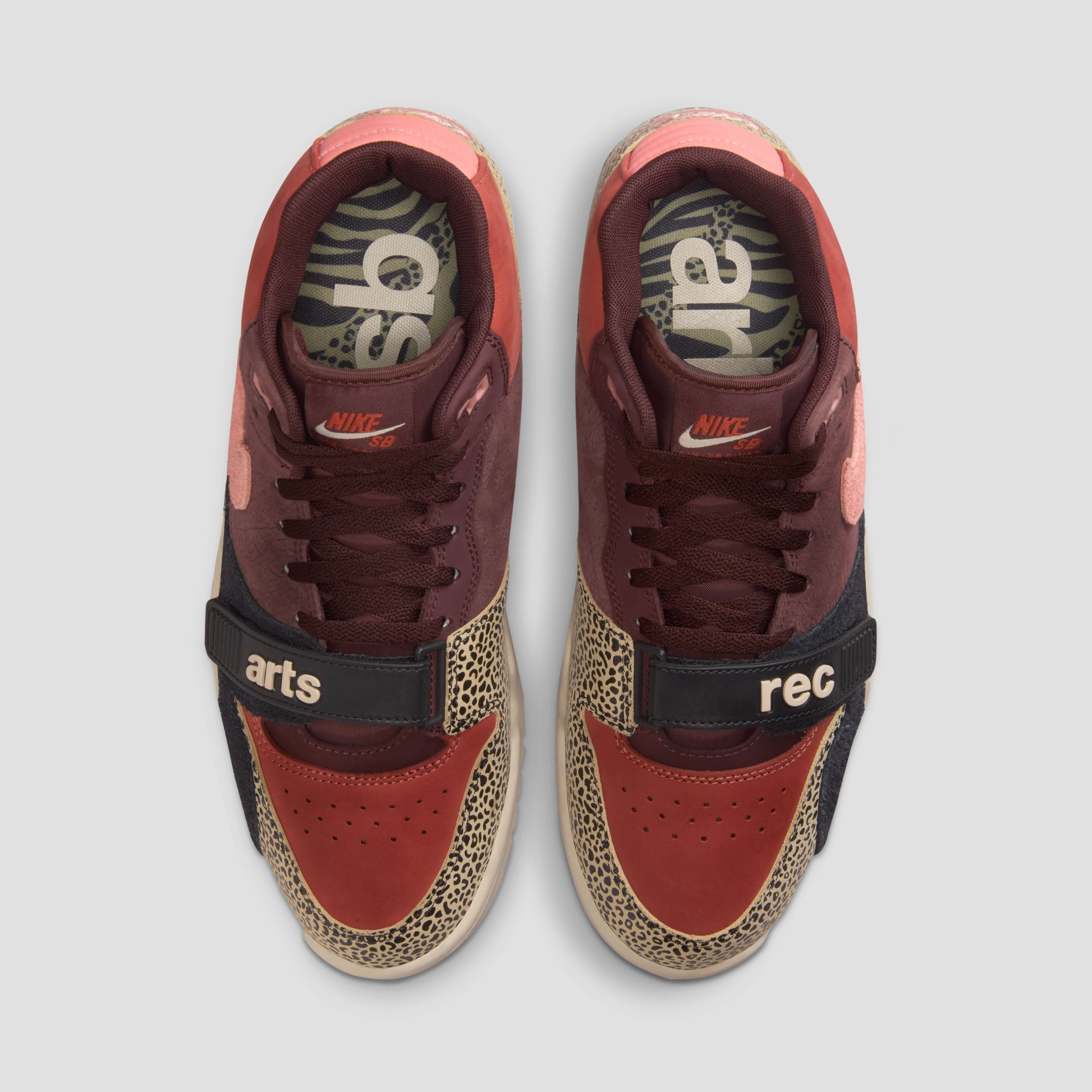 Nike SB Air Trainer 1 Skate Shoes Limestone / Pink Quartz / Earth / Dusty Pink