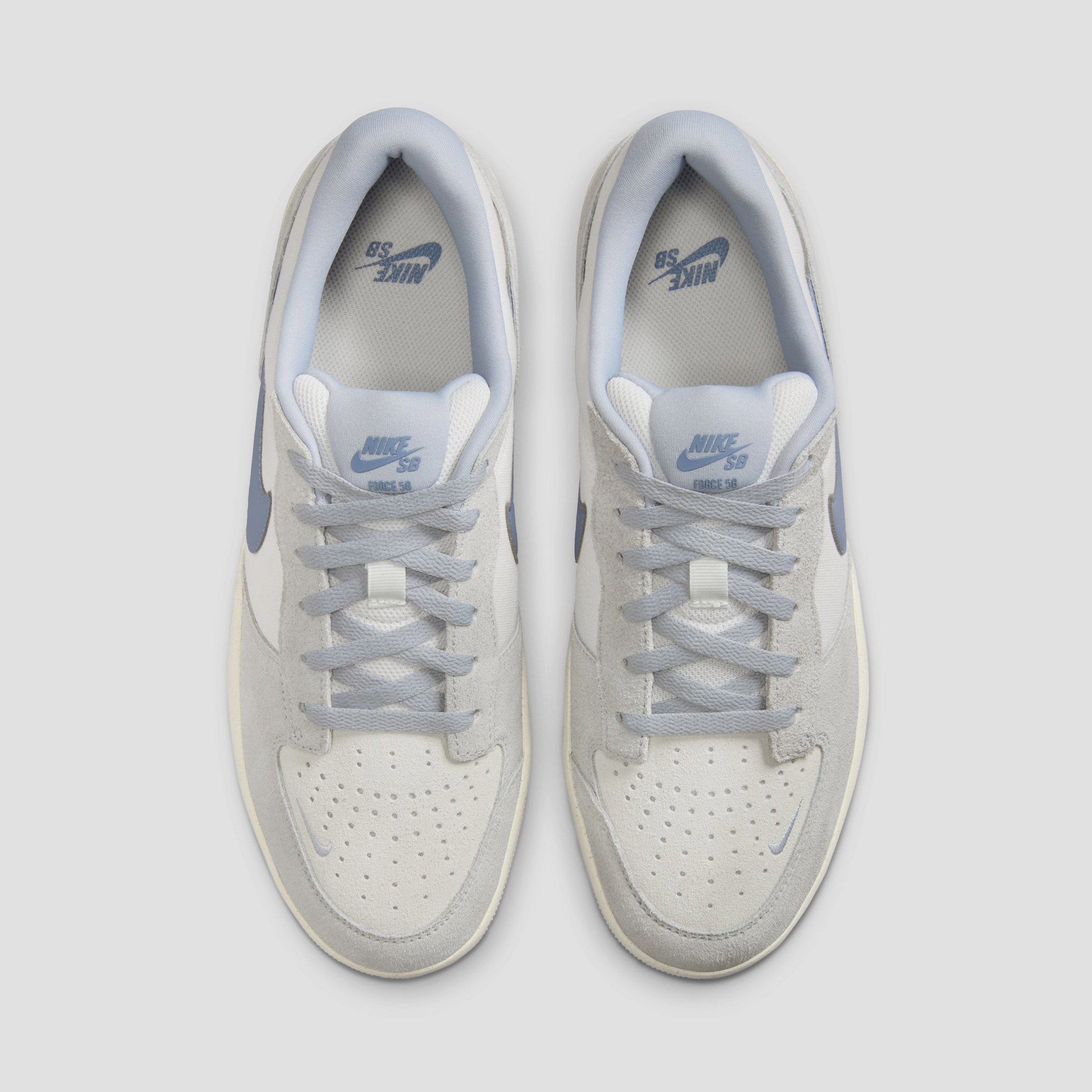 Nike SB Force 58 Skate Shoes White / Ashen Slate / Sail / Wolf Grey