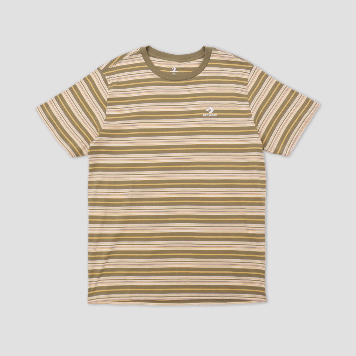 Converse Cons Striped T-Shirt Mossy Sloth