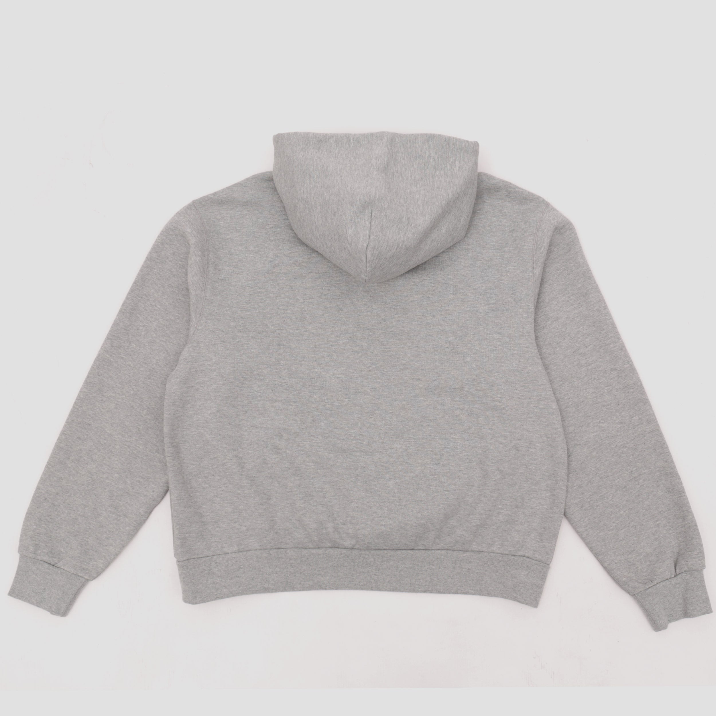 Nike SB Embroidered Logo Fleece Pullover Hood Dark Grey Heather / White