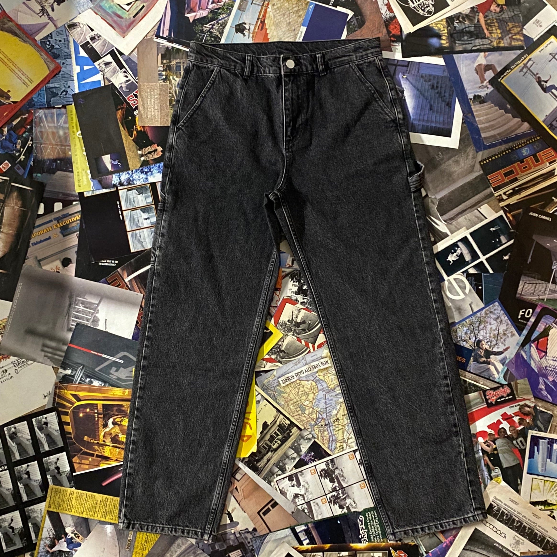 The National Skateboard Co Boreray Carpenter Jeans Washed Black
