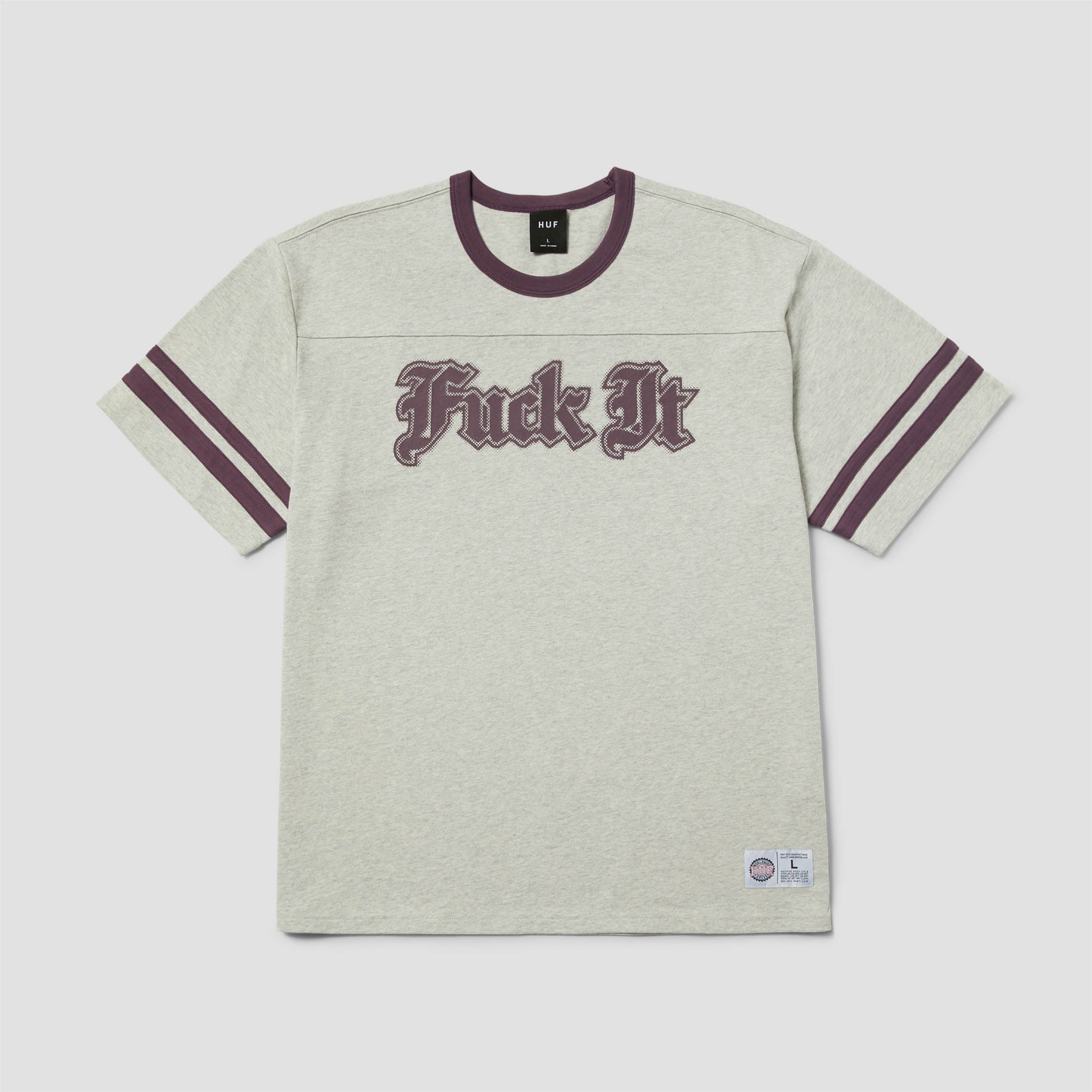 Huf Ives Football Shirt Heather Grey
