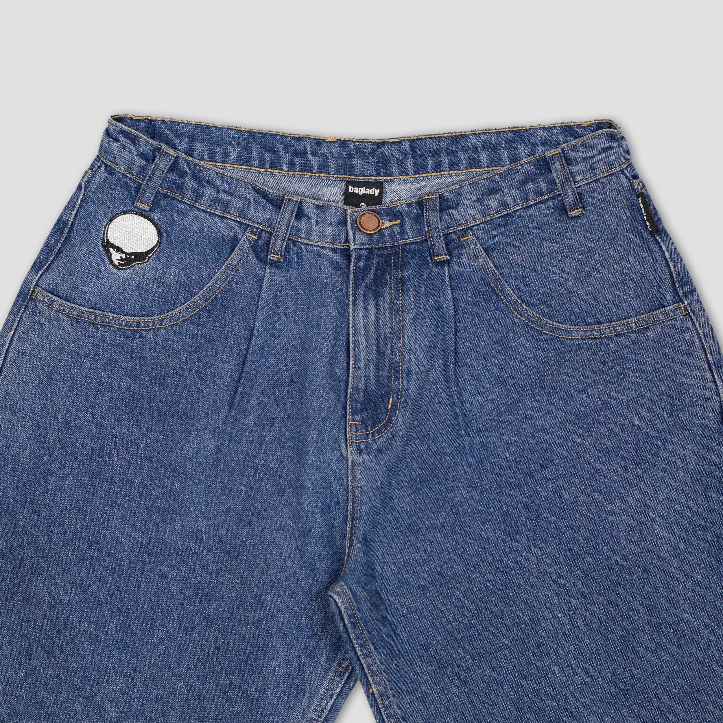 Baglady Denim Pant Indigo Blue