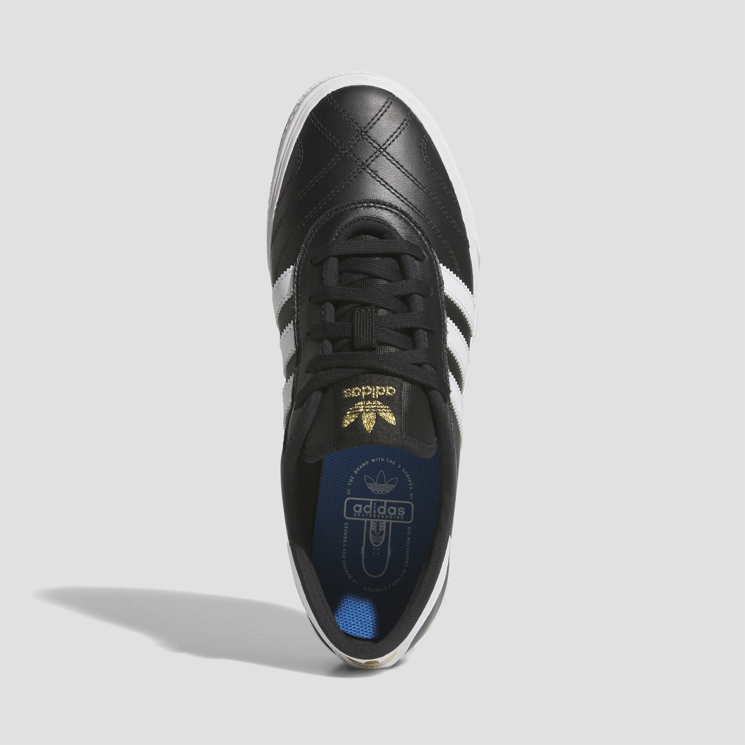 Adidas Adi Ease Skate Shoes Core Black / Footwear White / Gold Metallic