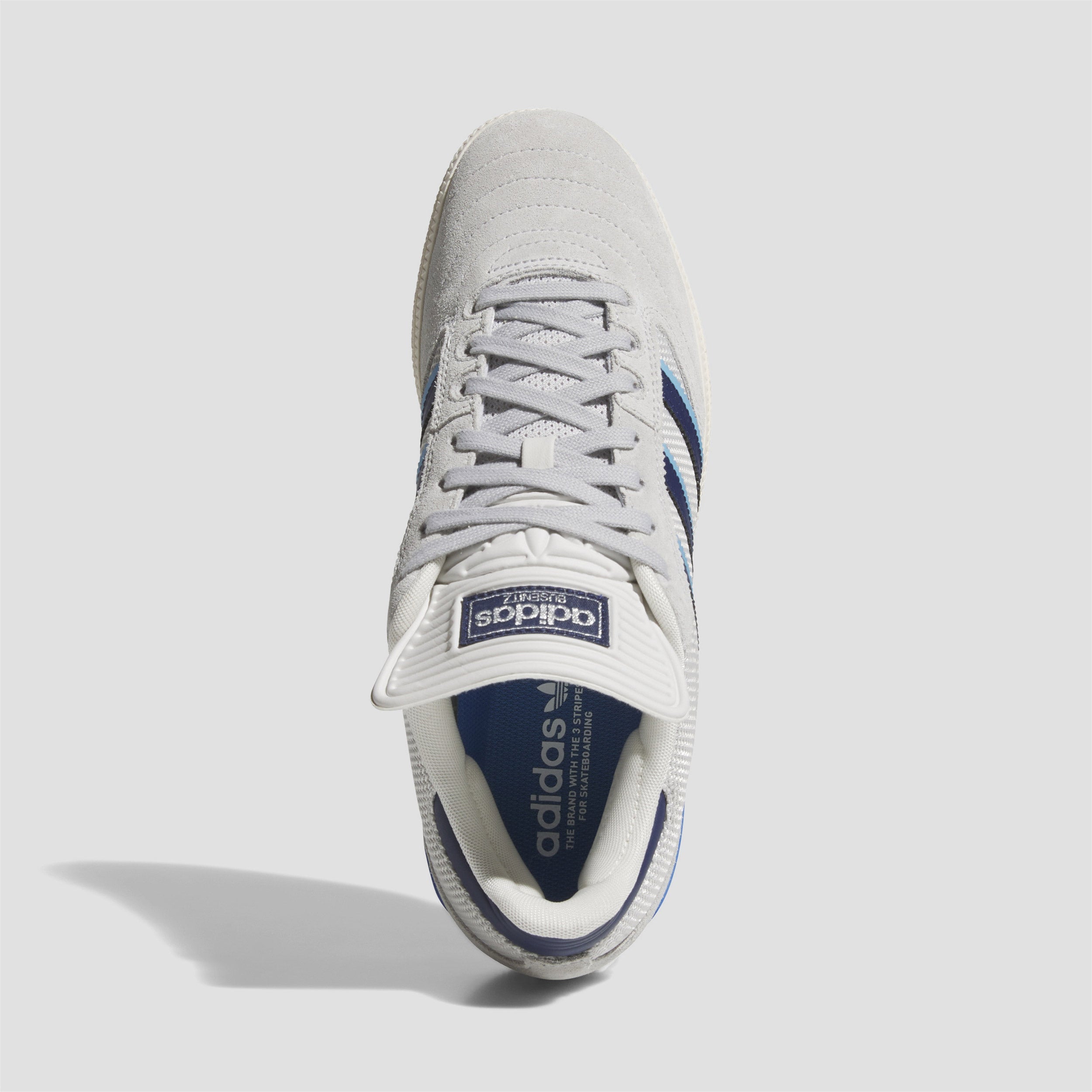 Adidas Busenitz Skate Shoes Grey Two / Dark Blue / Chalk White