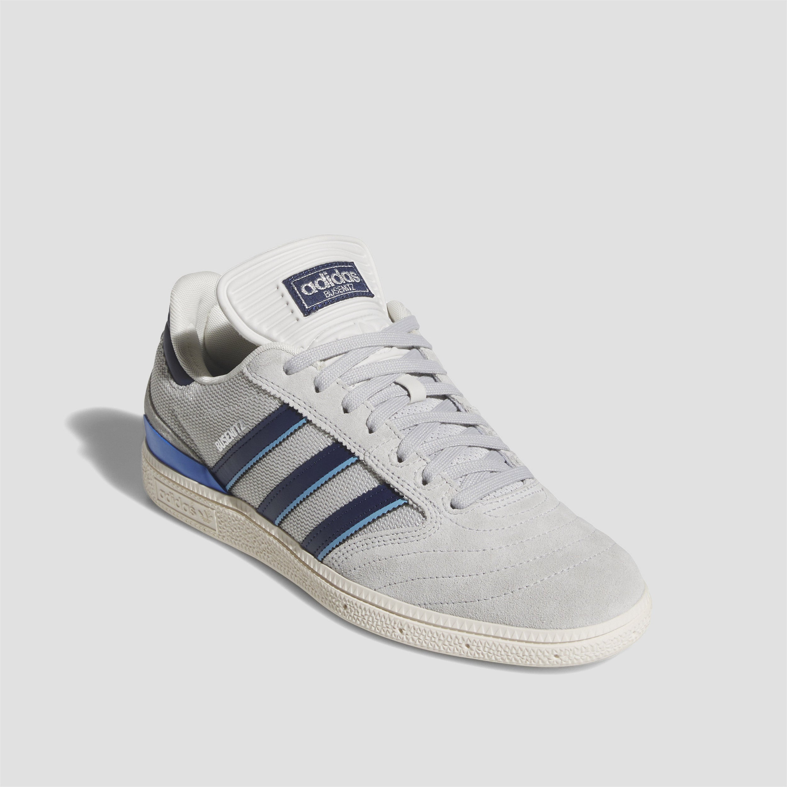Adidas Busenitz Skate Shoes Grey Two / Dark Blue / Chalk White