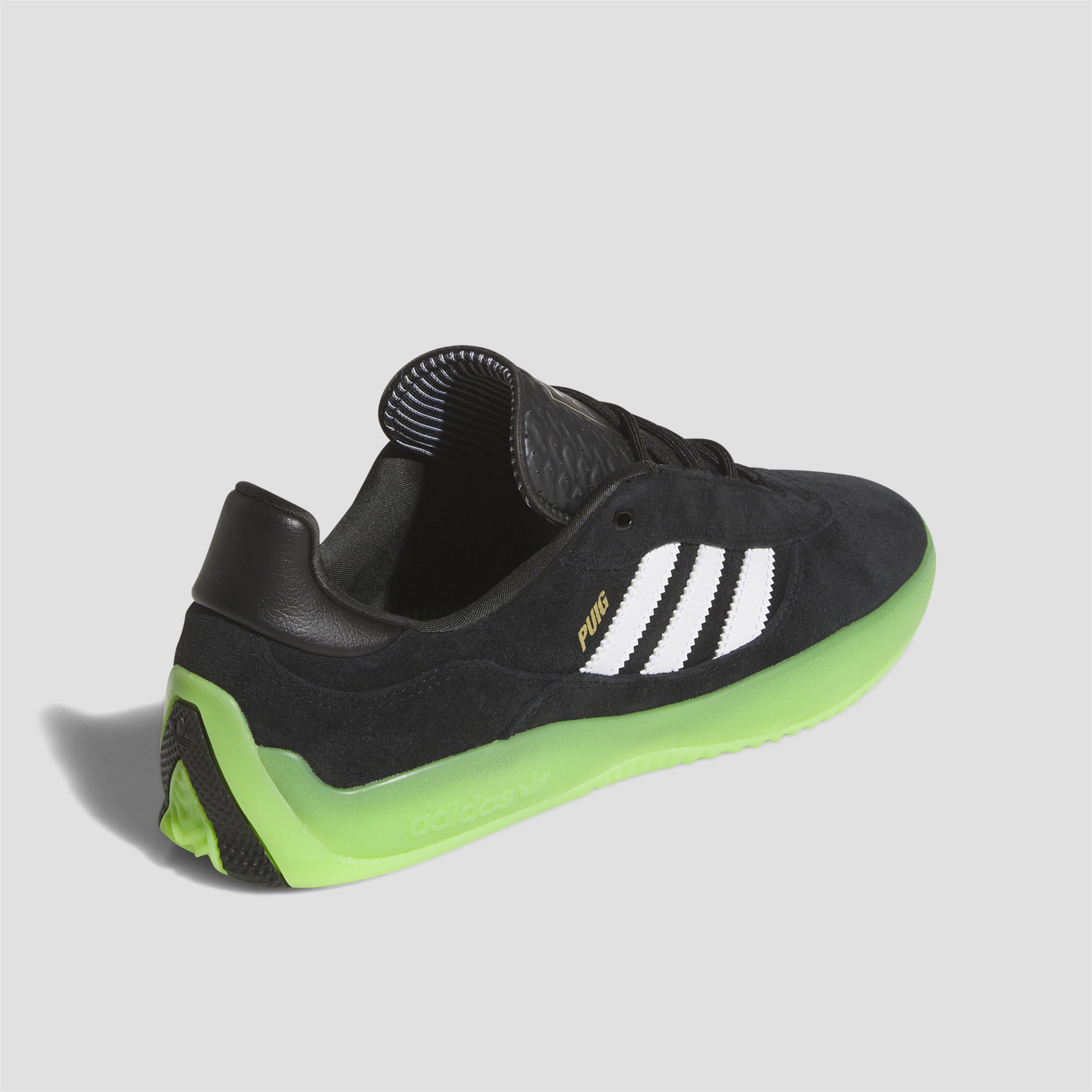 Adidas Puig Skate Shoes Core Black / White / Semi Solar Green