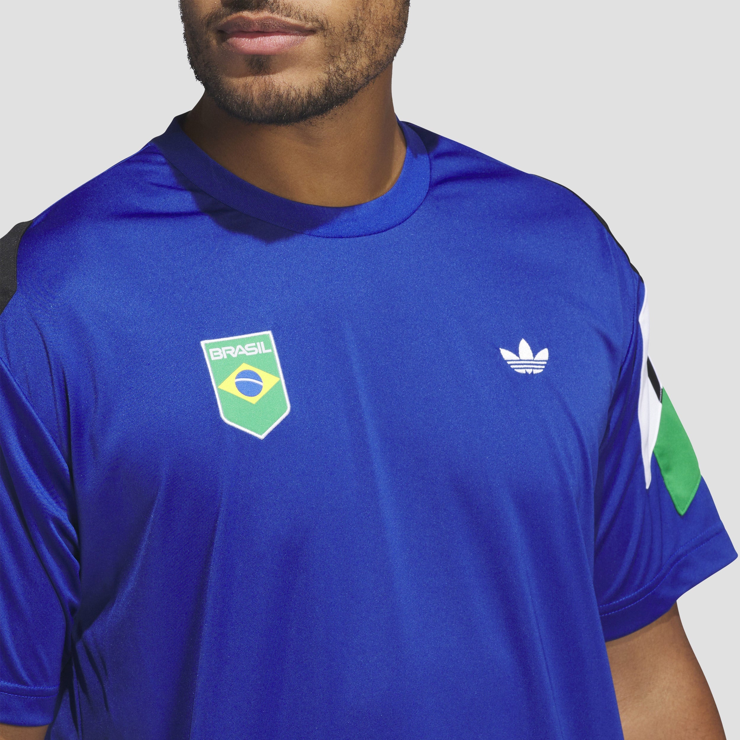 adidas Brasil Power of Three Jersey T-Shirt Royal Blue