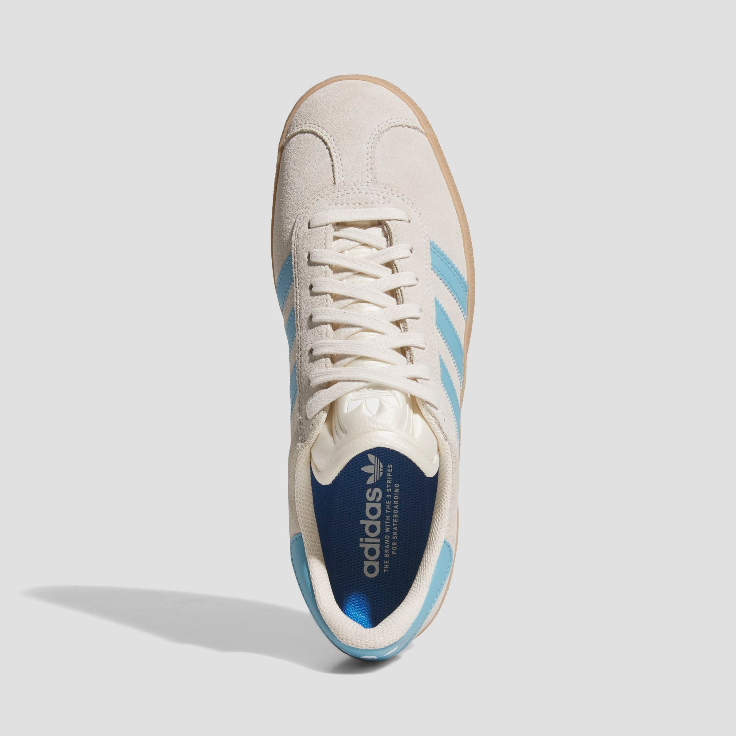adidas Gazelle ADV Skate Shoes Wonder White / Preloved Blue / Gum