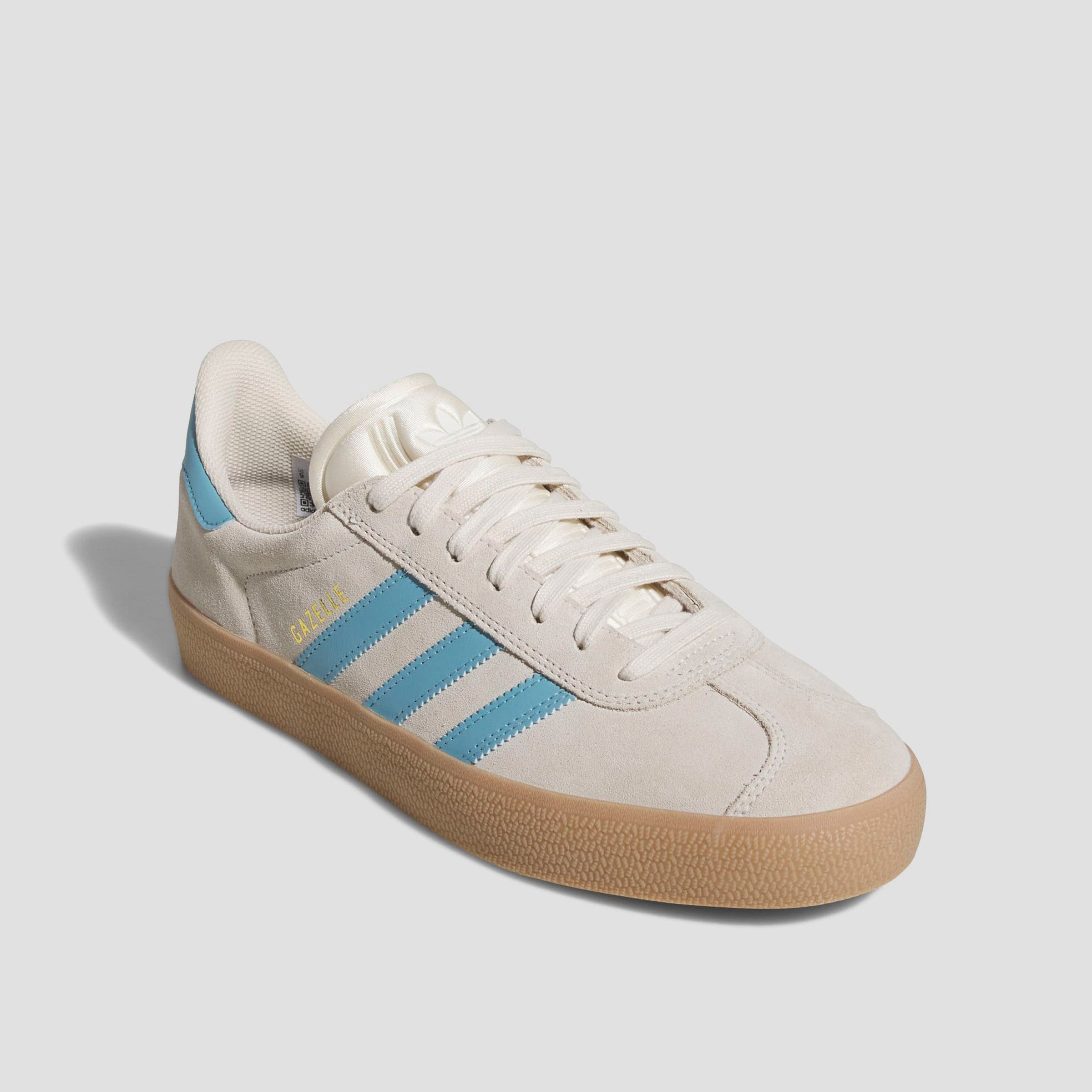 adidas Gazelle ADV Skate Shoes Wonder White / Preloved Blue / Gum