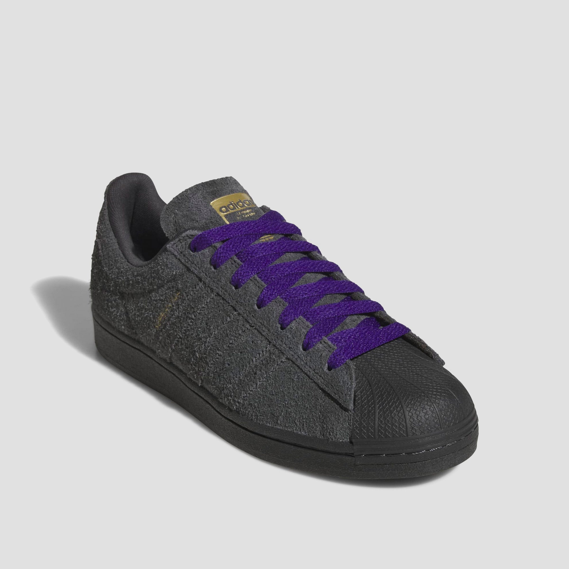 adidas Superstar ADV Skate Shoes Carbon / Carbon / Purple
