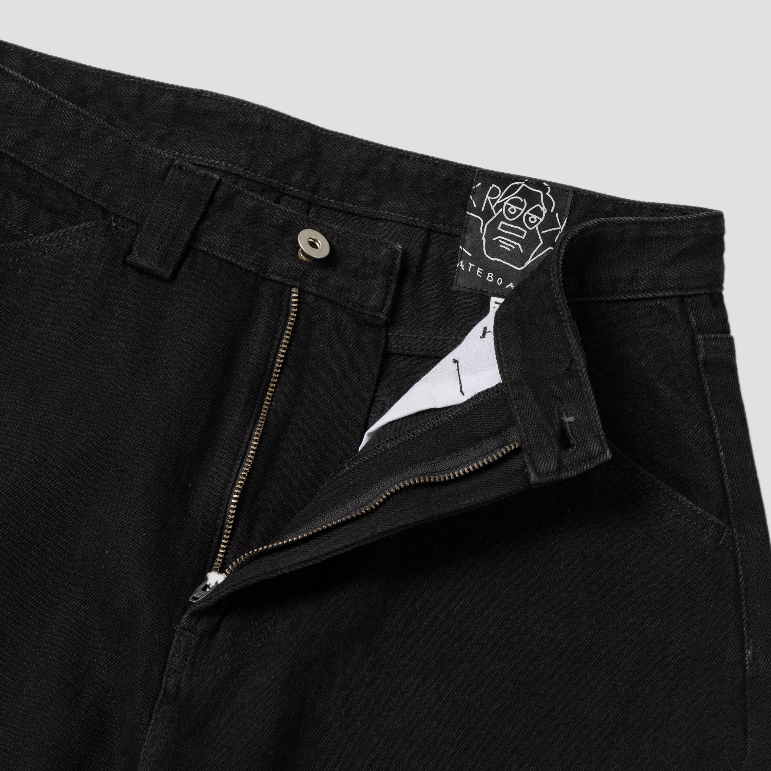 Krooked Koffin Carpenter Pant Black Denim