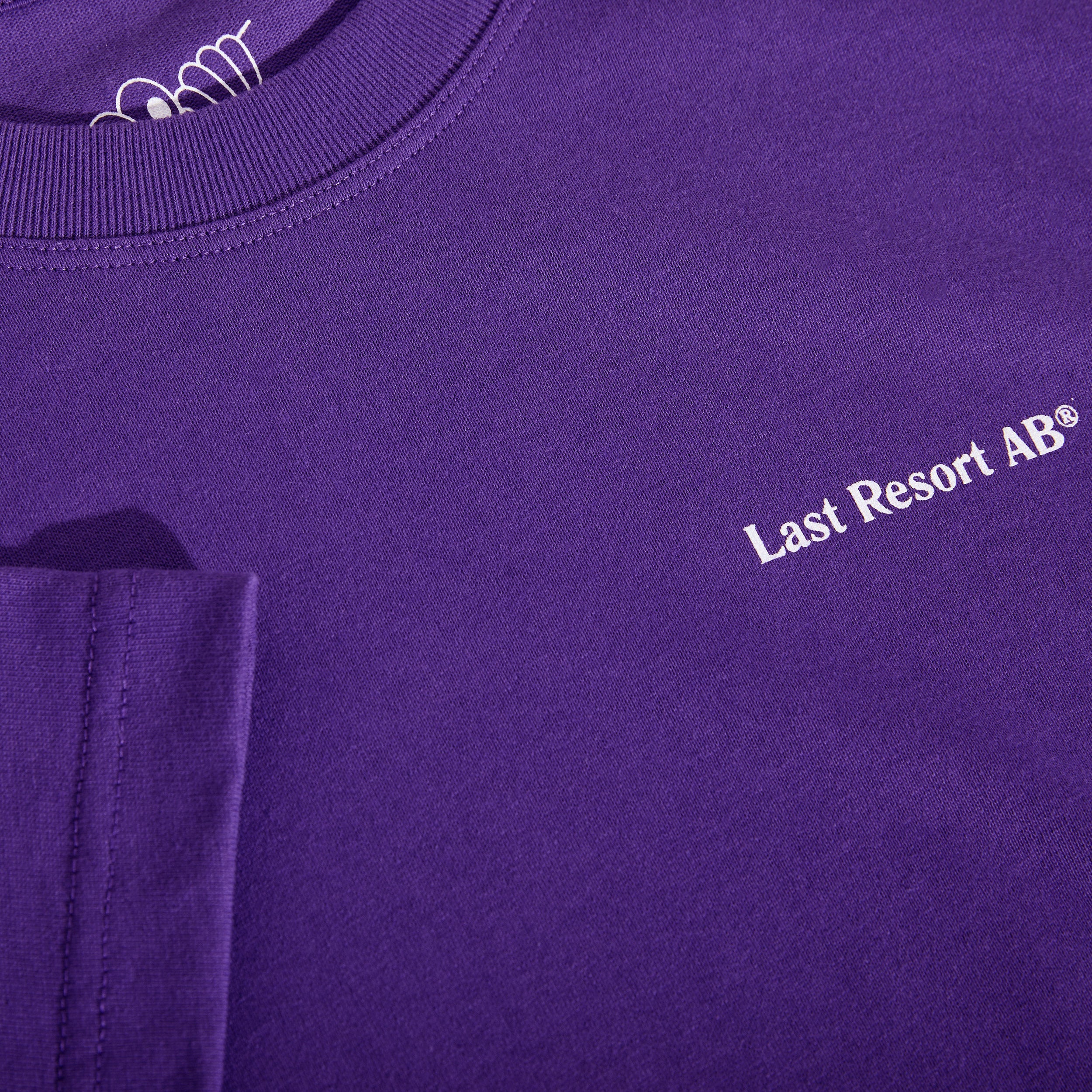 Last Resort AB Atlas Monogram T-Shirt Heliotrope / White