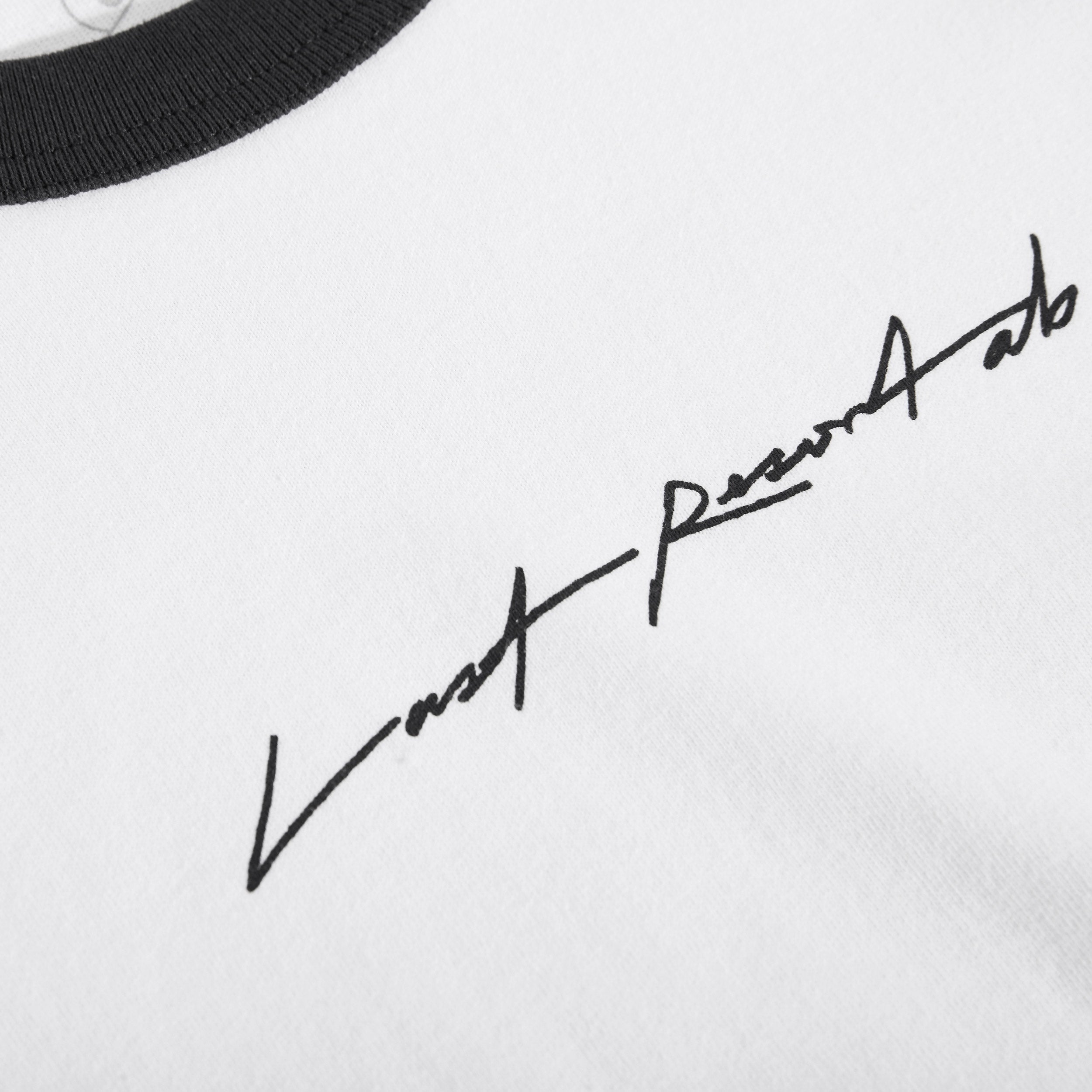 Last Resort AB Signature Ringer T-Shirt White / Black
