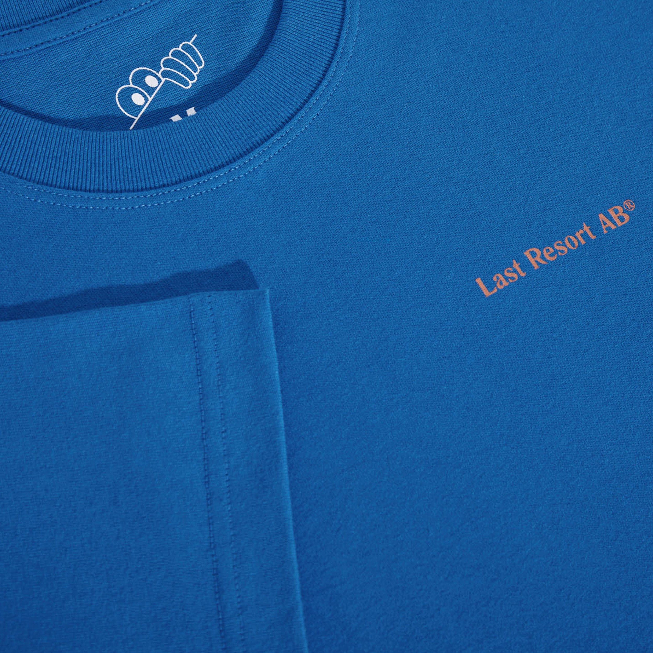 Last Resort AB Atlas Monogram T-Shirt Royal Blue / Sunset Orange