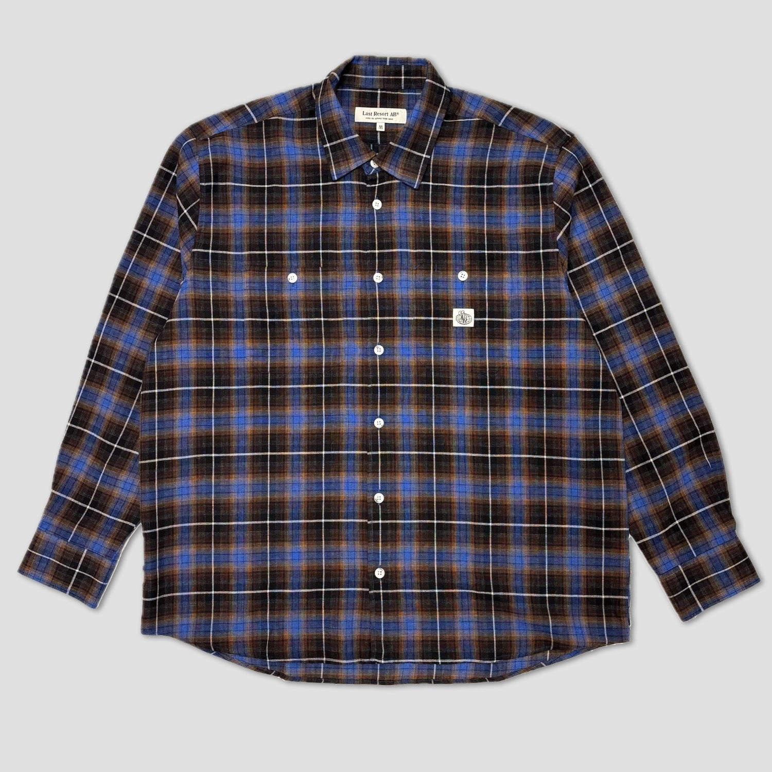 Last Resort AB SM001 Flannel Shirt Blue