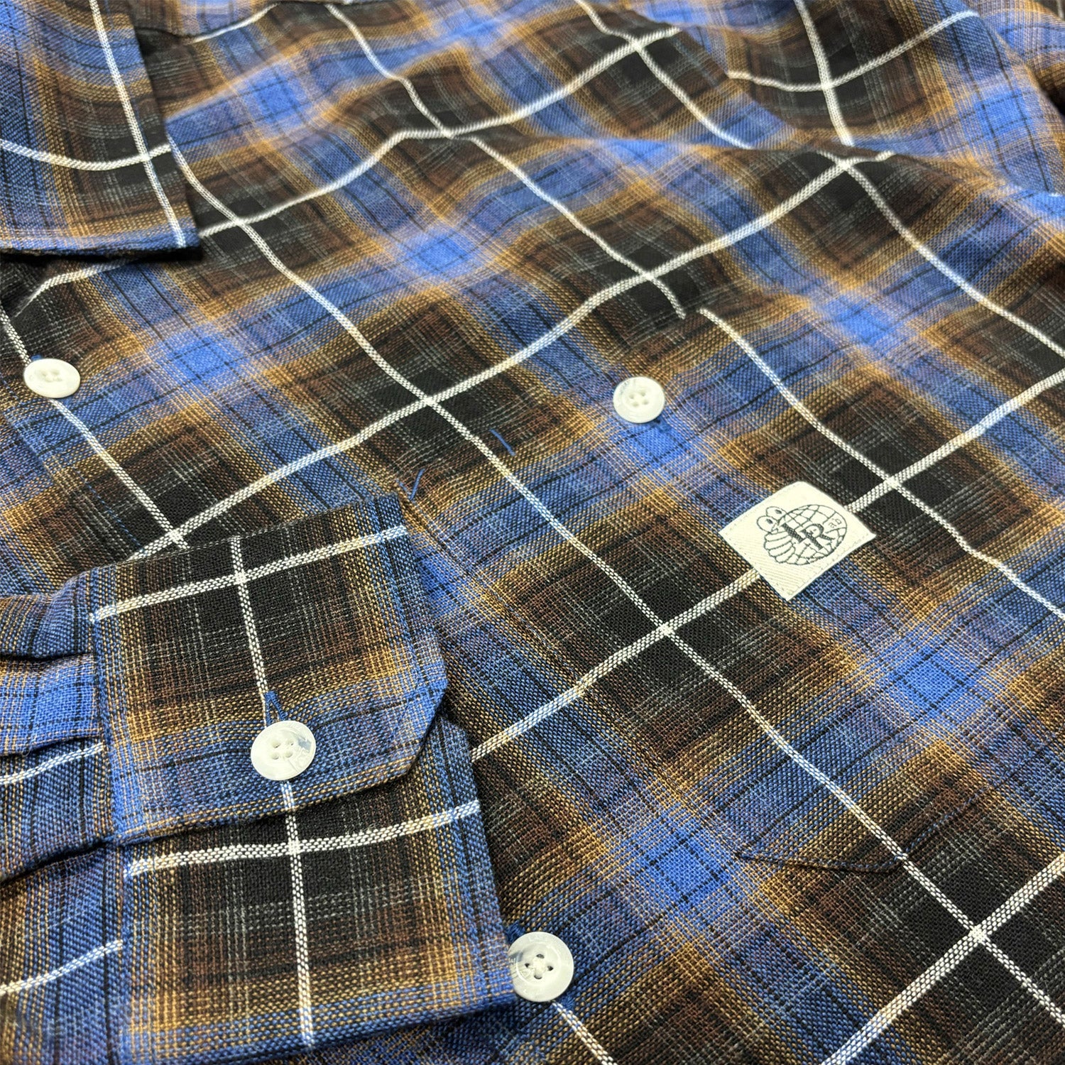 Last Resort AB SM001 Flannel Shirt Blue