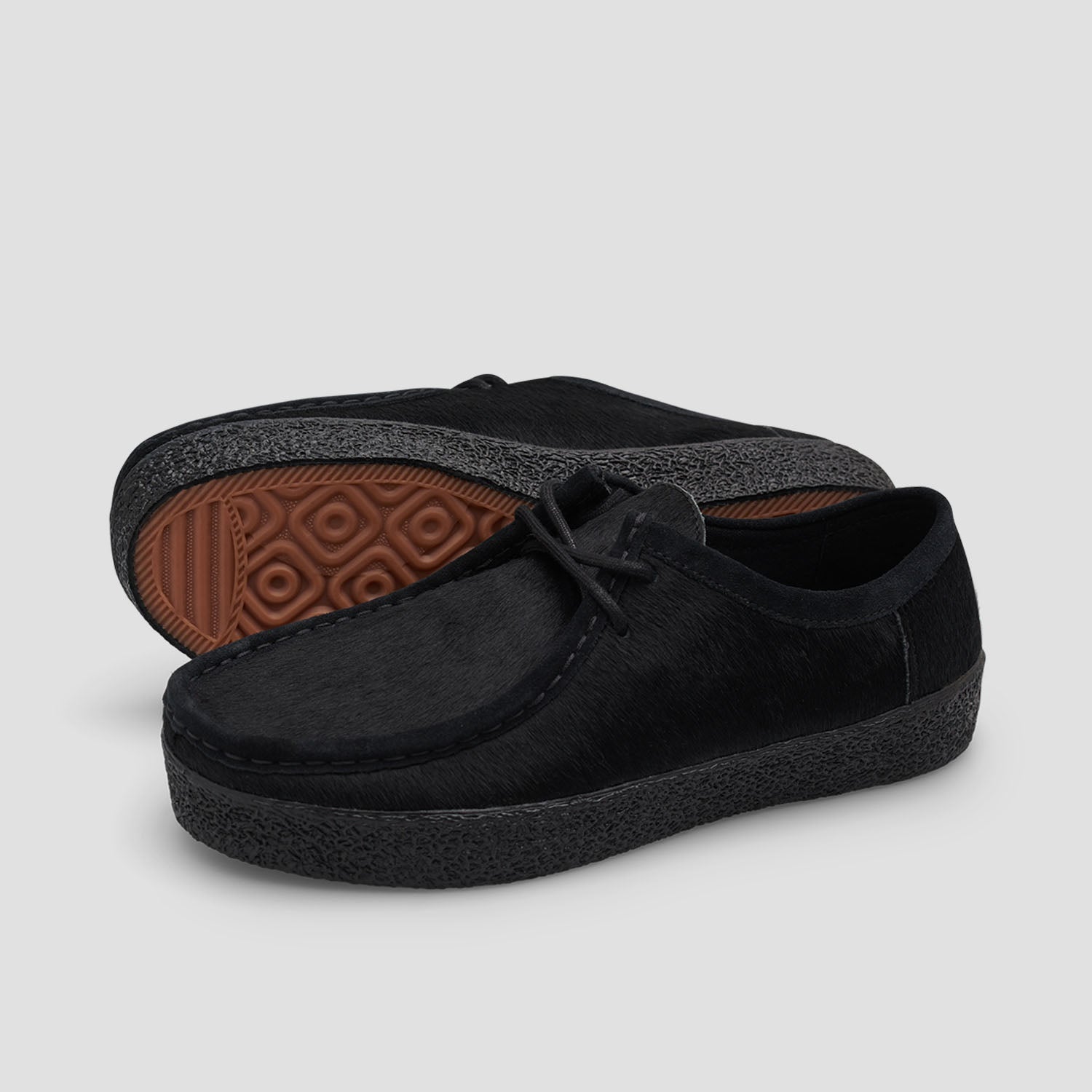 Last Resort AB VM006 Pony Hair Moc Skate Shoes Leather Black / Black