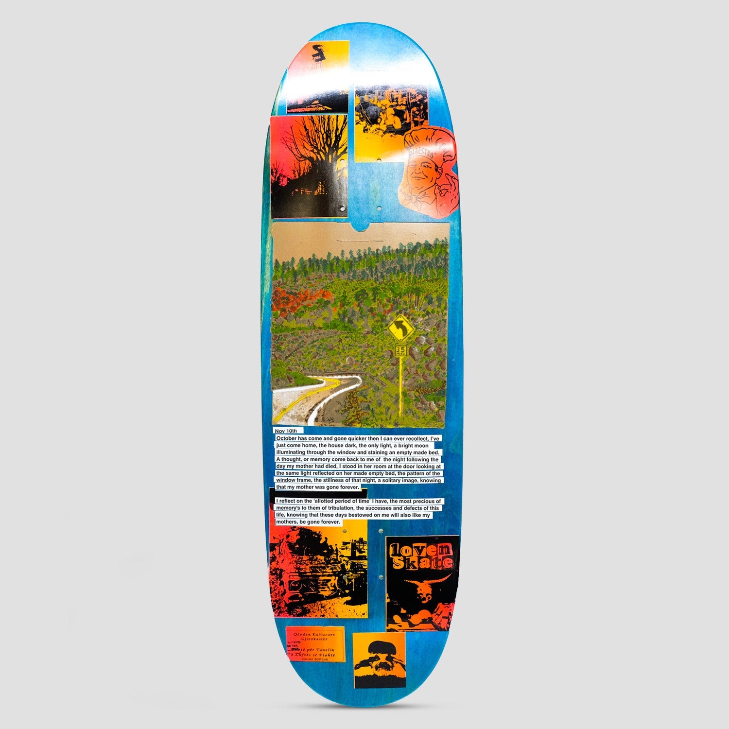 Lovenskate 9.1 October Has Come and Gone Football Shape Skateboard Deck