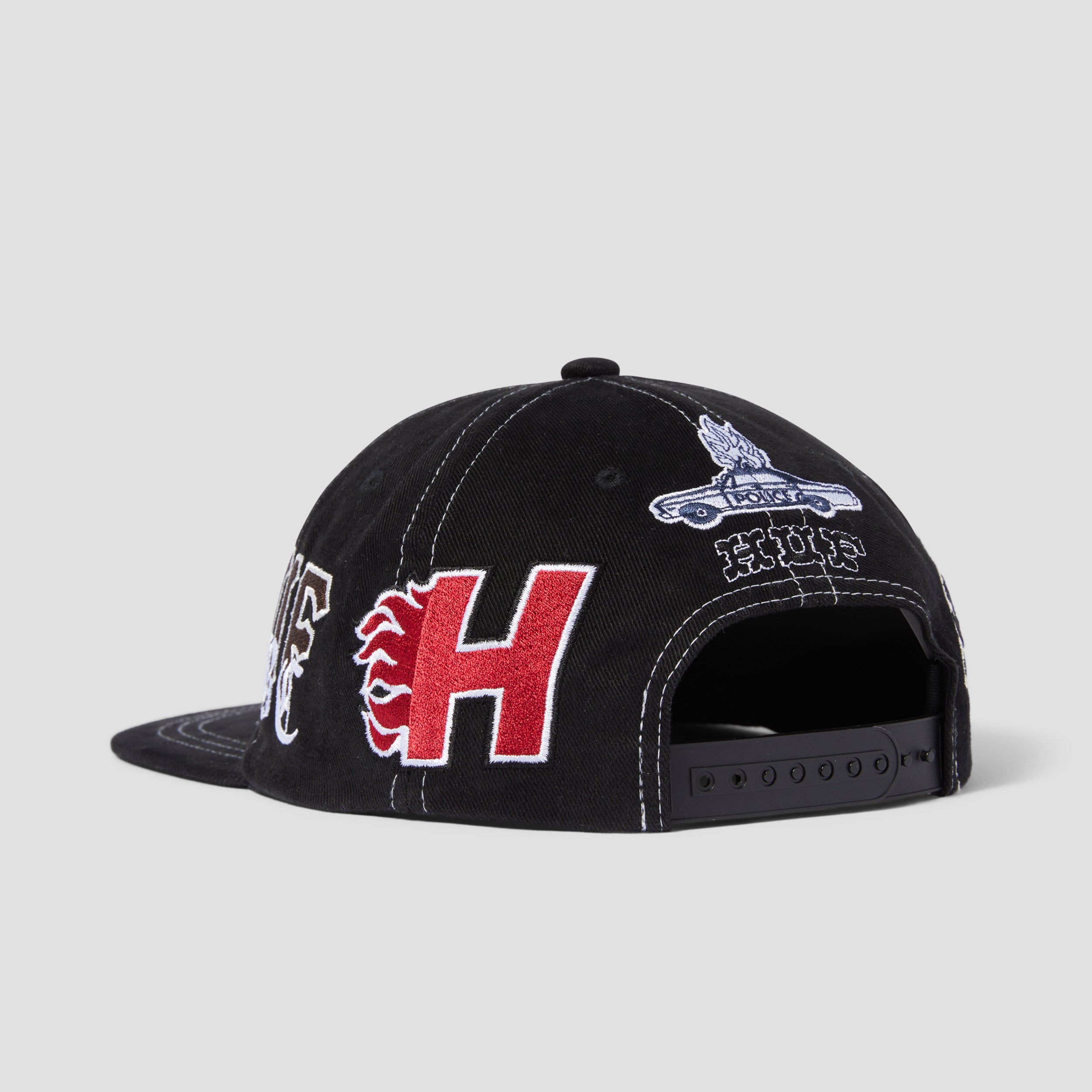 Huf Mashup 6 Panel Snapback Black