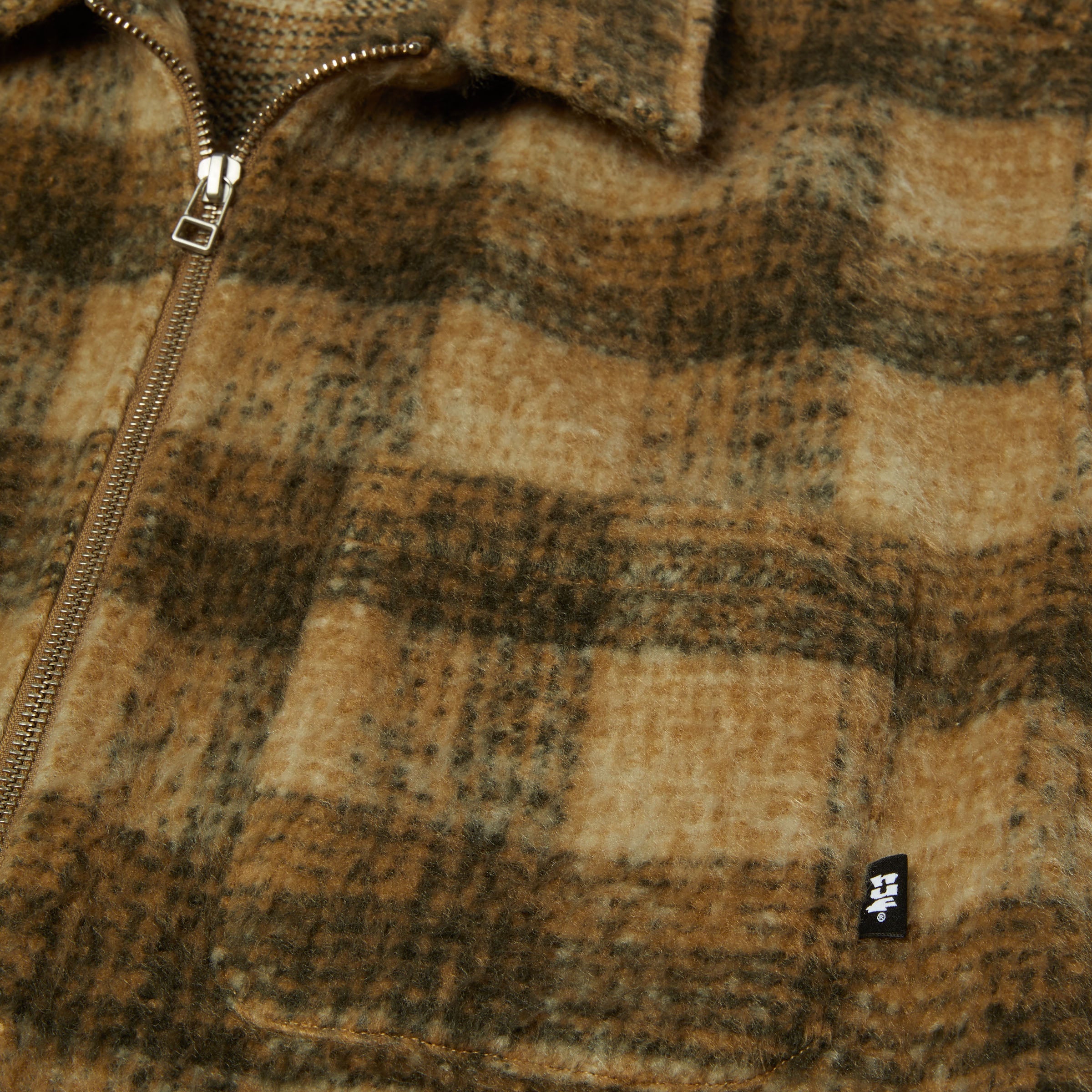 HUF Megablast Plaid Jacket Desert
