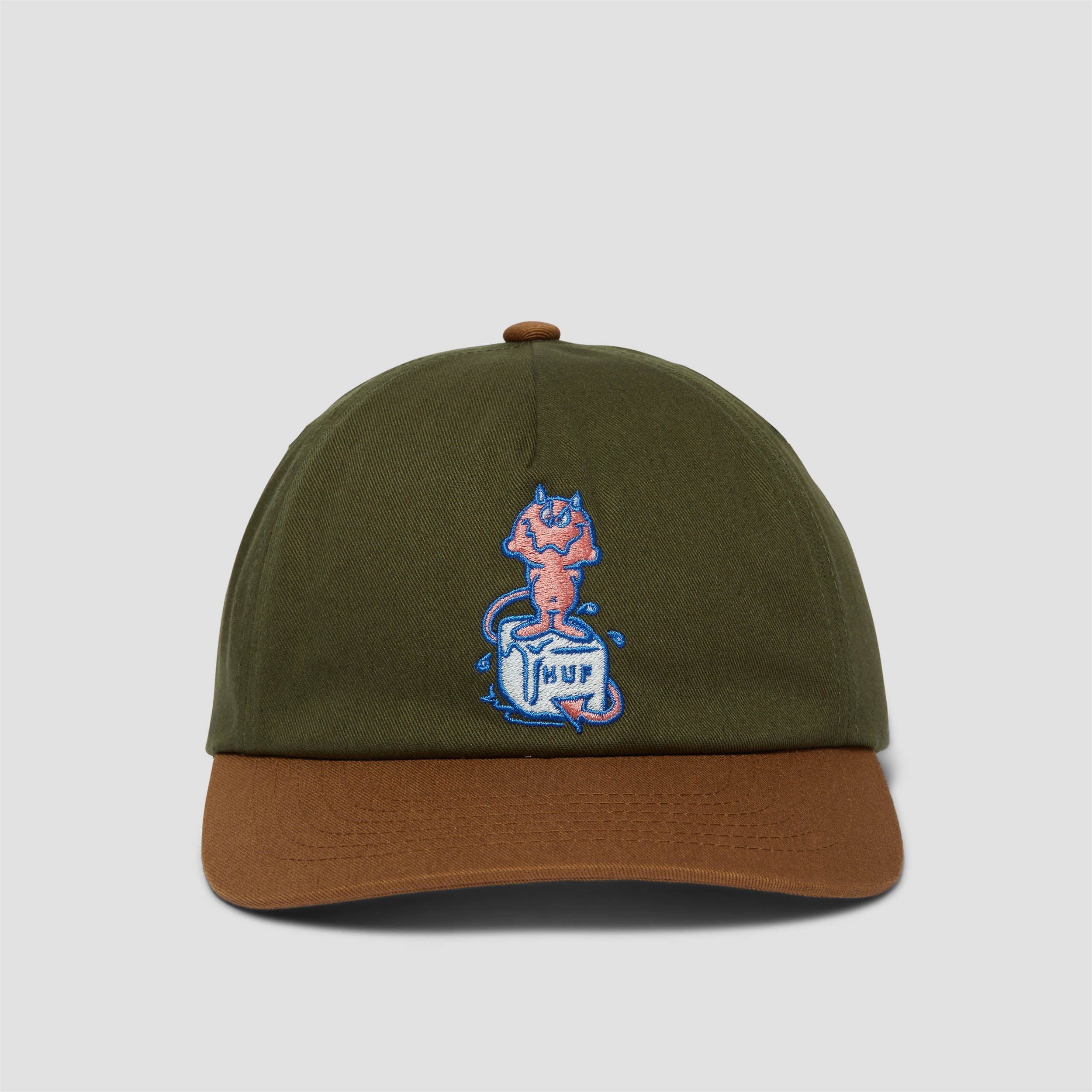 Huf Melt 5 Panel Snapback Cap Green