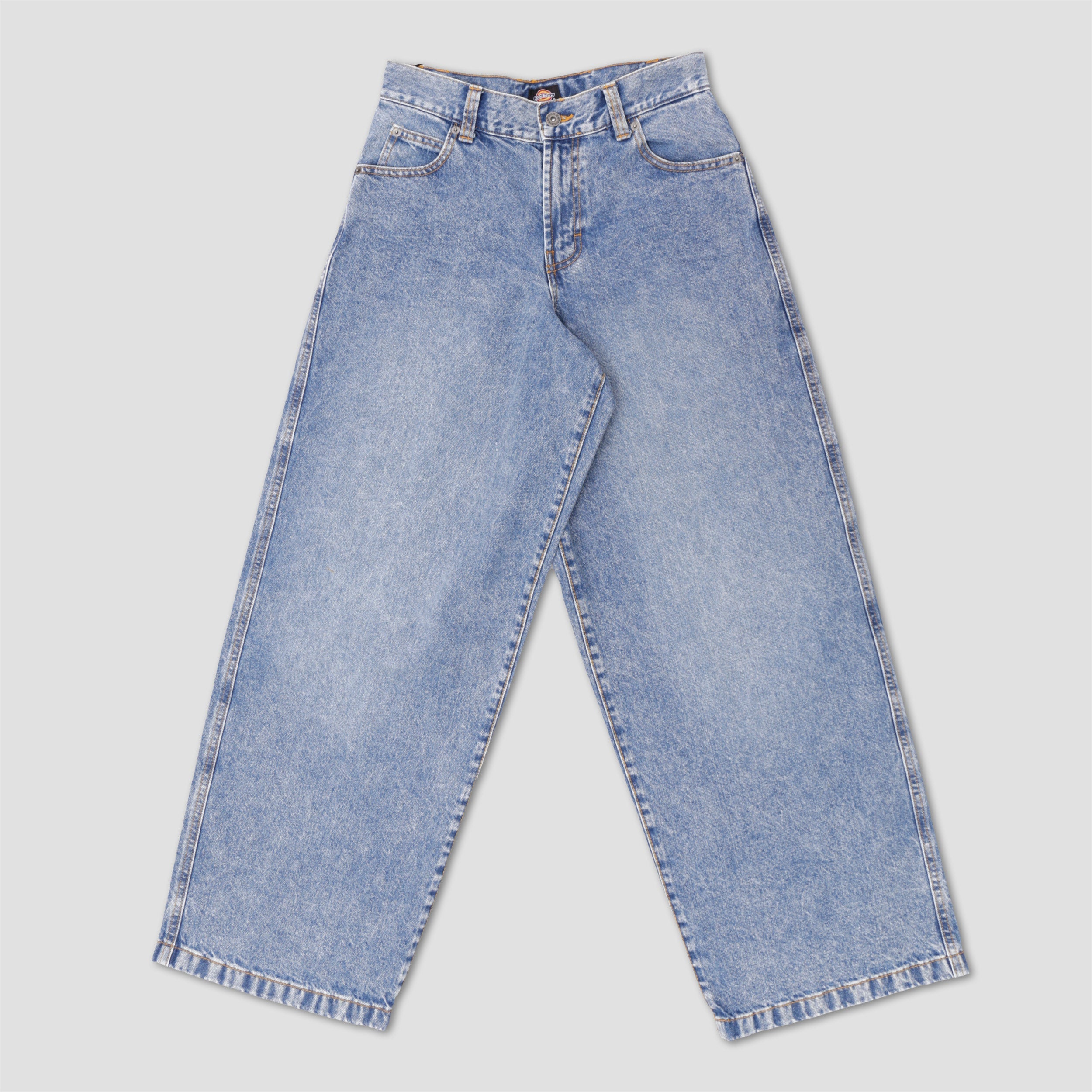 Dickies Loose Wave Denim Jeans Blue Rinsed Fade