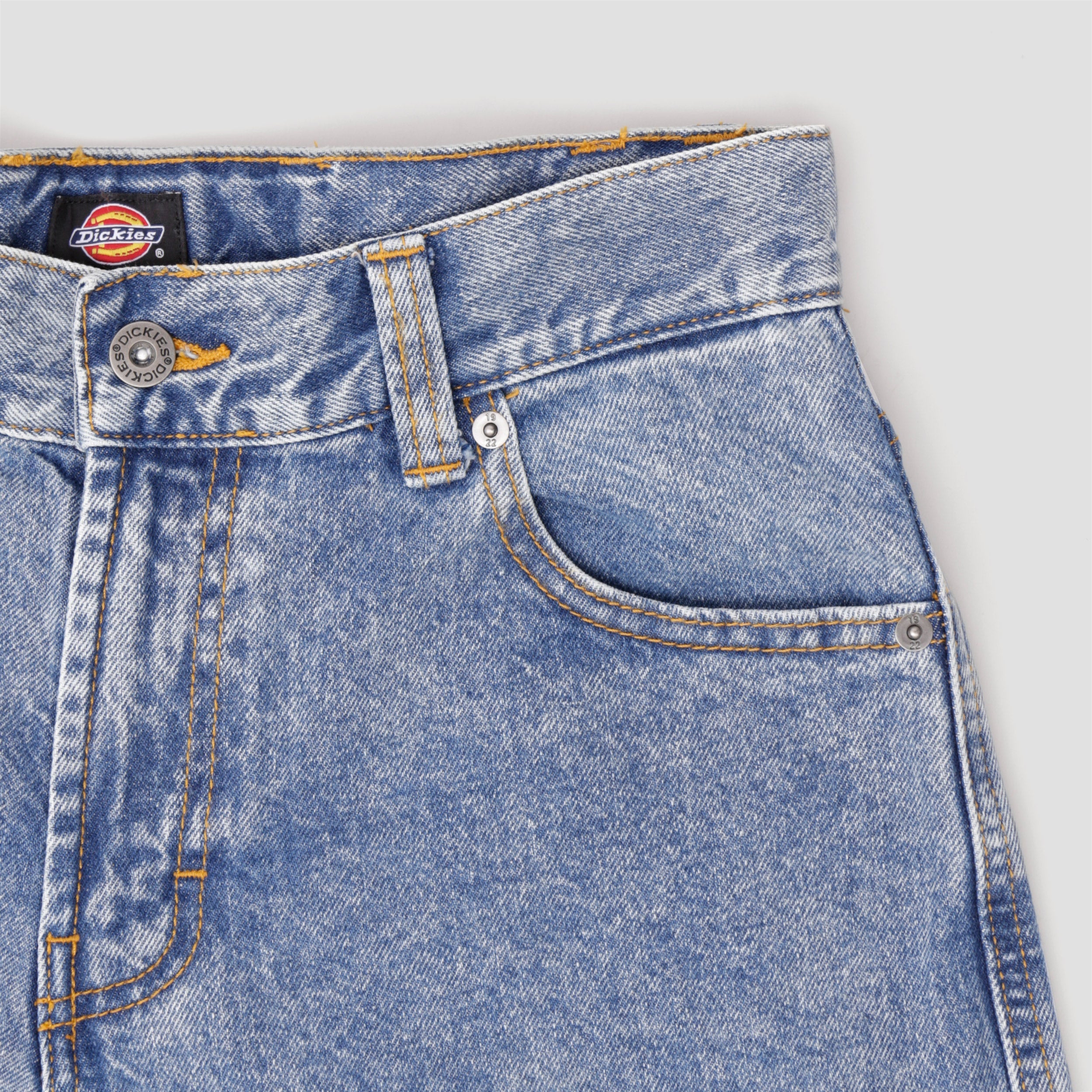 Dickies Loose Wave Denim Jeans Blue Rinsed Fade