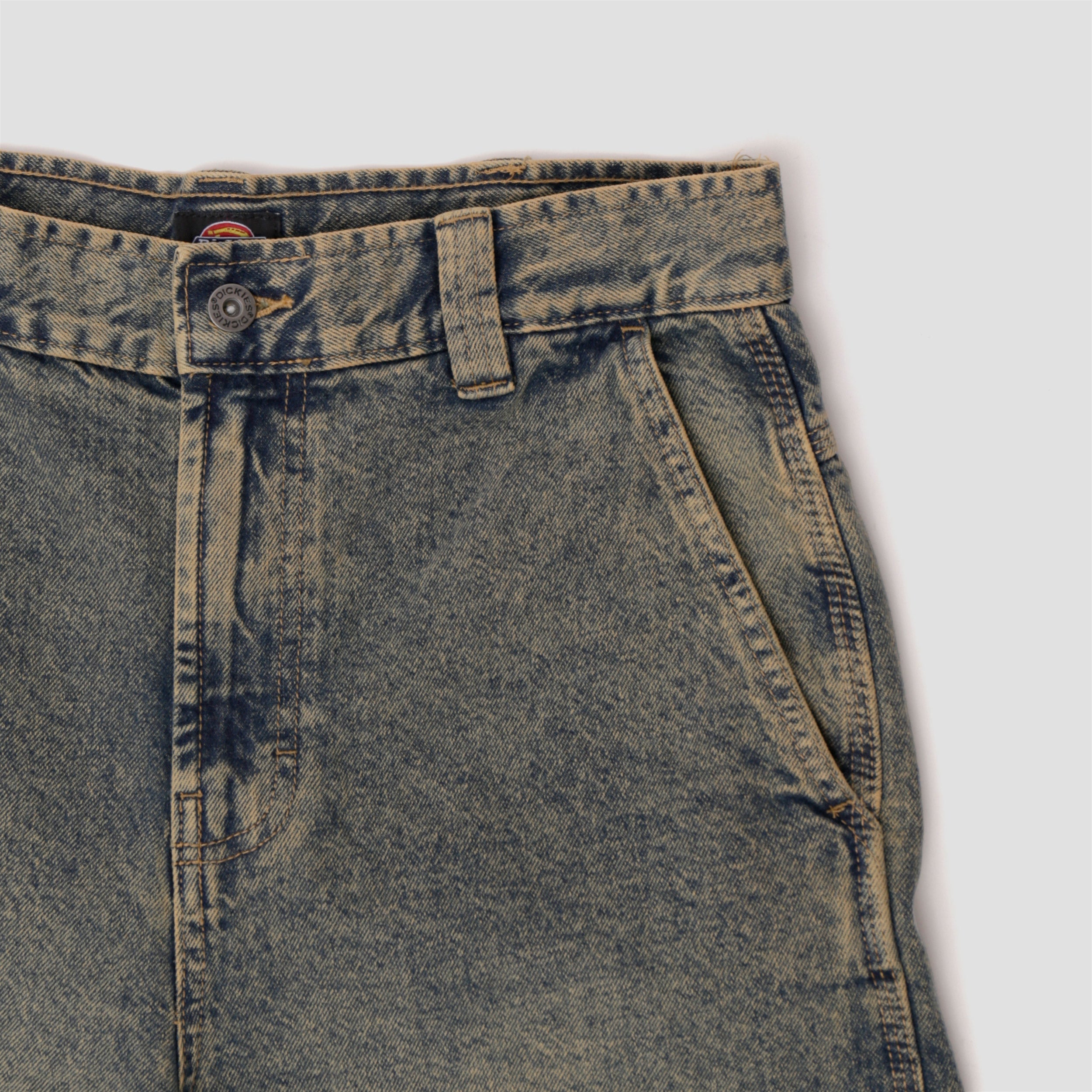 Dickies Madison Baggy Fit Denim Yellow Fade Indigo