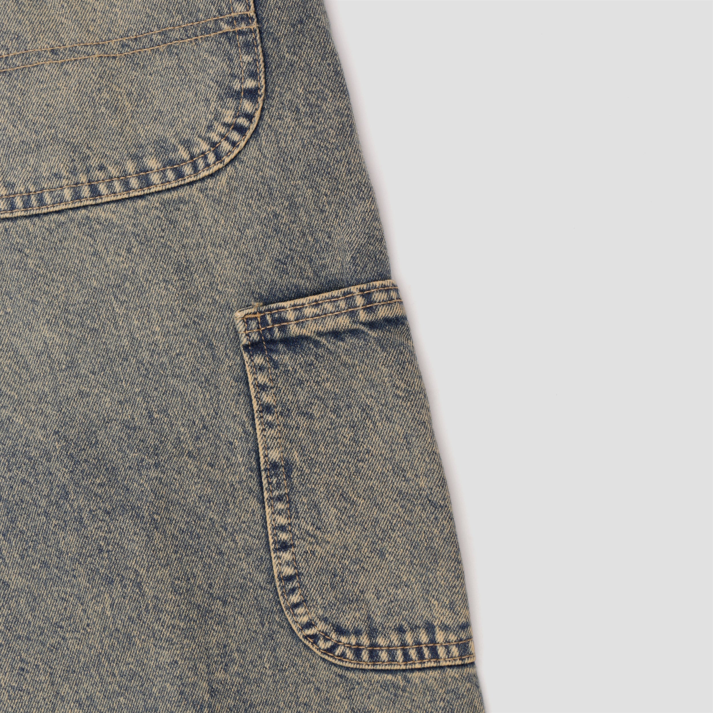 Dickies Madison Baggy Fit Denim Yellow Fade Indigo