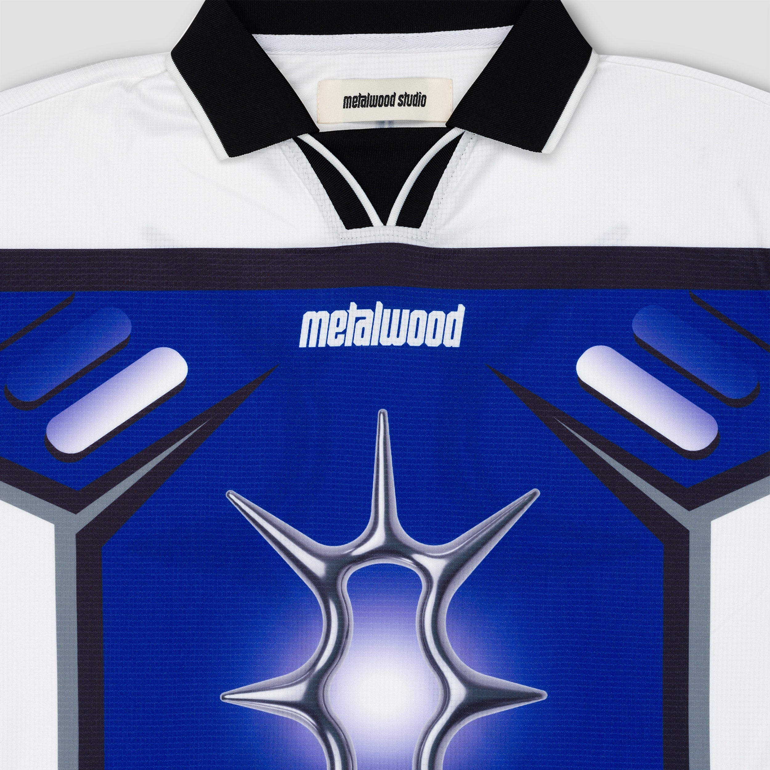 Metalwood X Games Longsleeve Jersey T-Shirt White / Blue / Purple