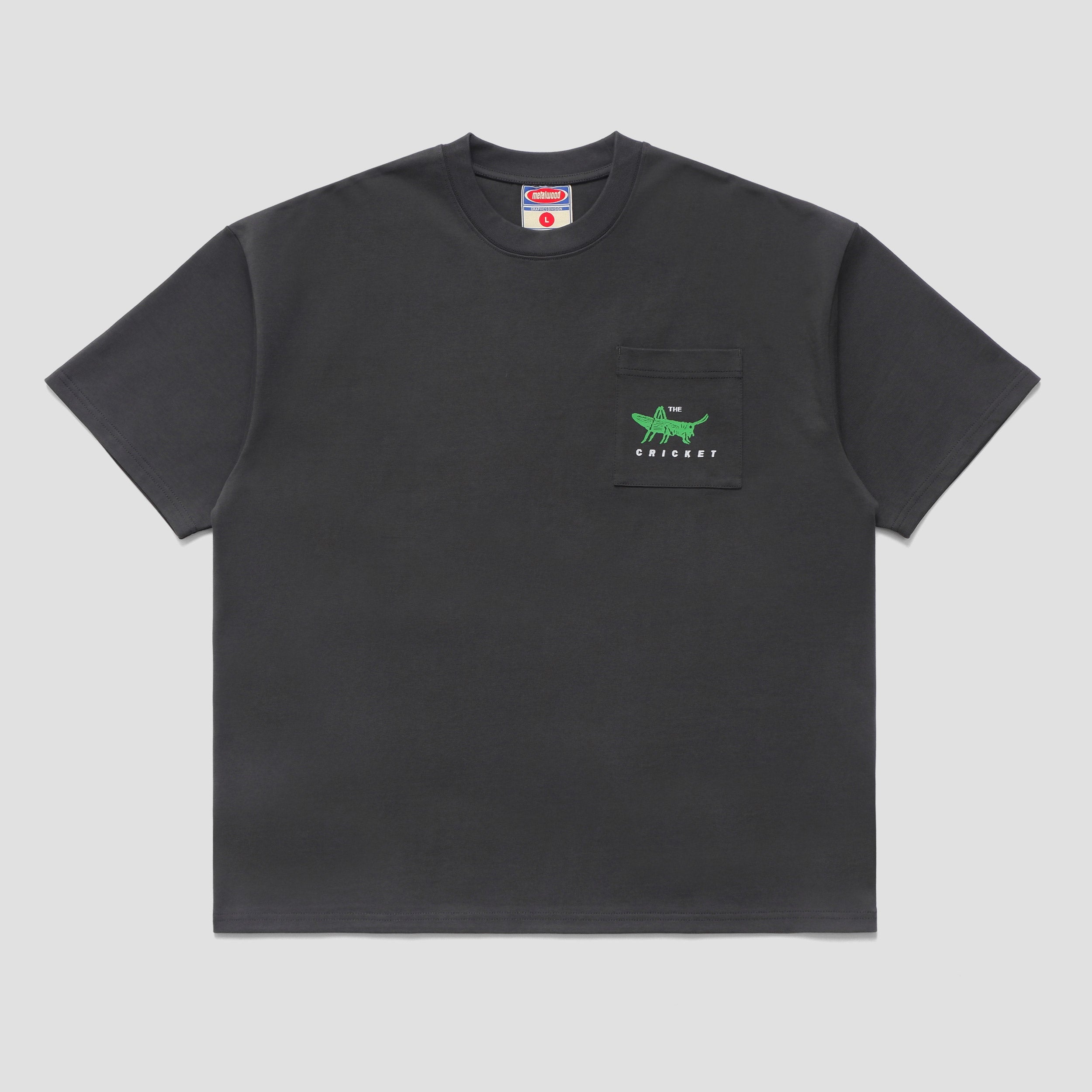 Metalwood Cricket Heavy Pocket T-Shirt Tar