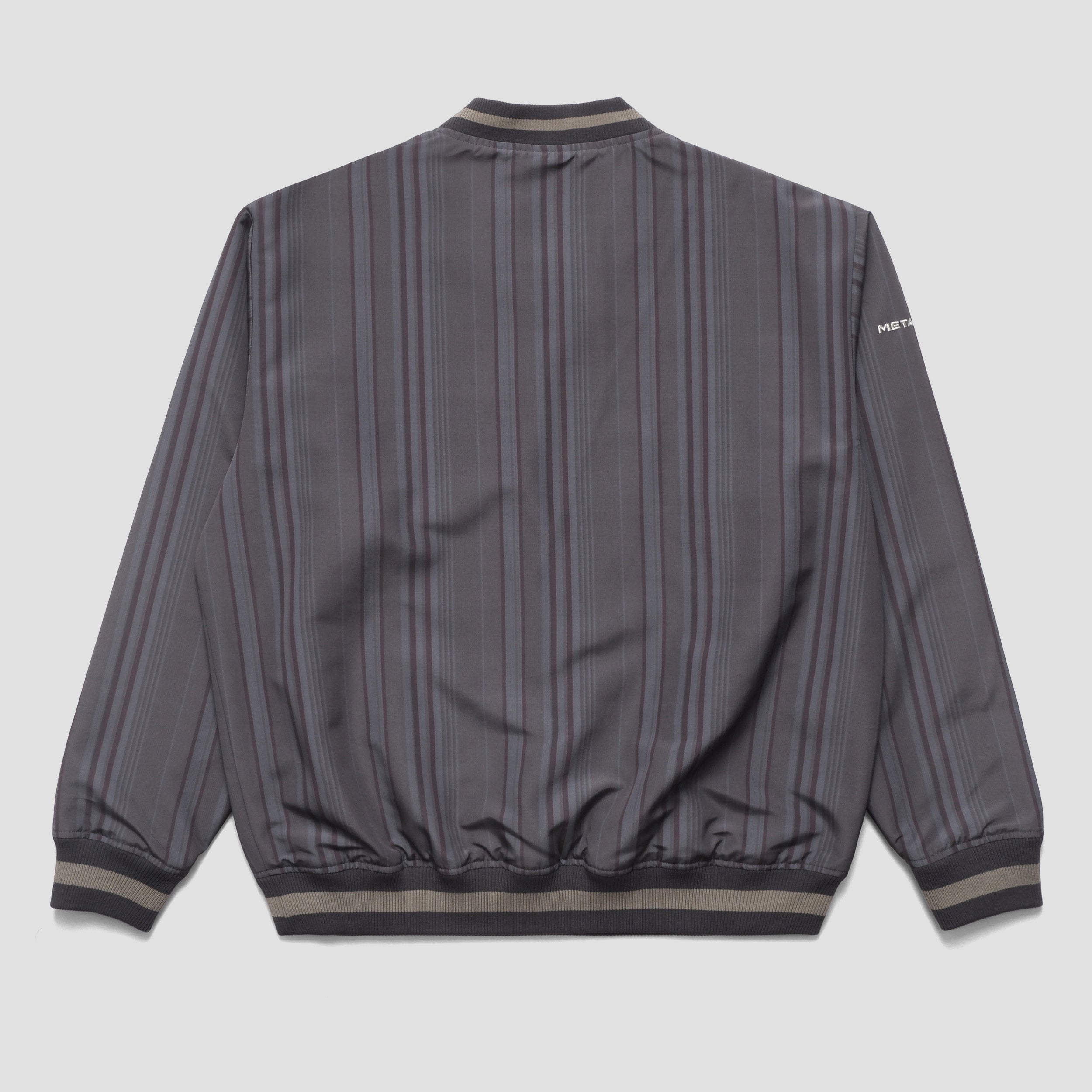 Metalwood Lined V-Neck Pullover Windbreaker Jacket Multicolour