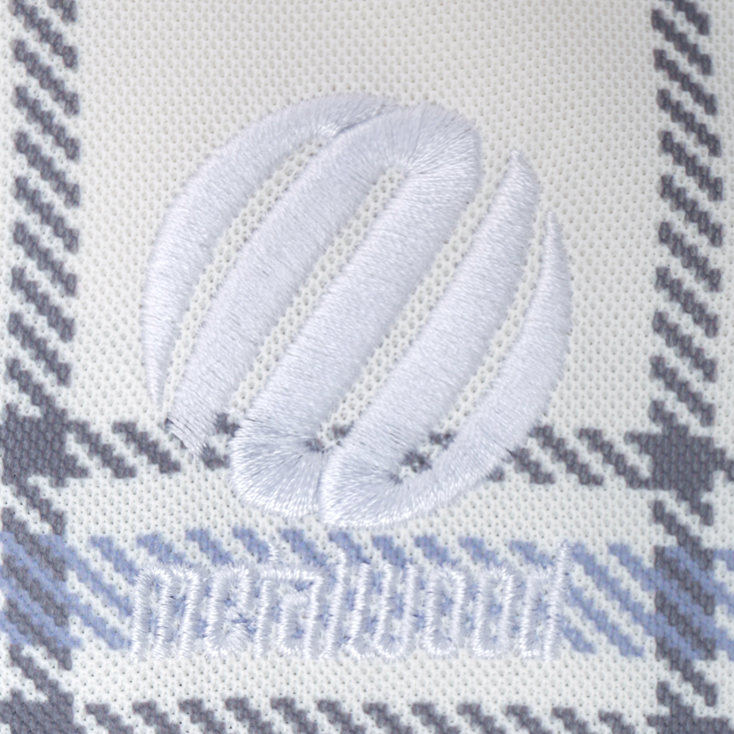 Metalwood Paneled 3/4 Sleeve Polo Ice