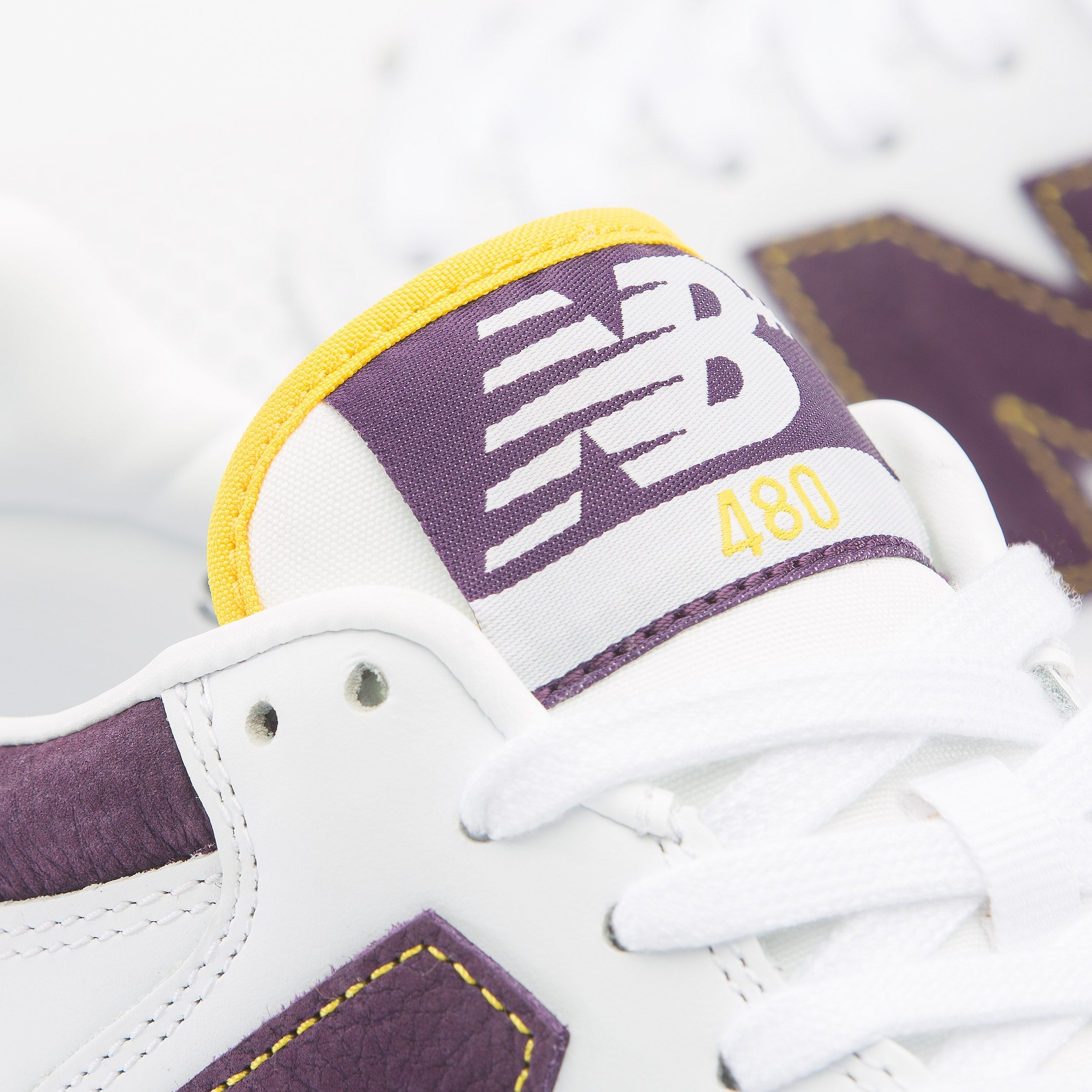 New Balance 480 Shoes White / Purple
