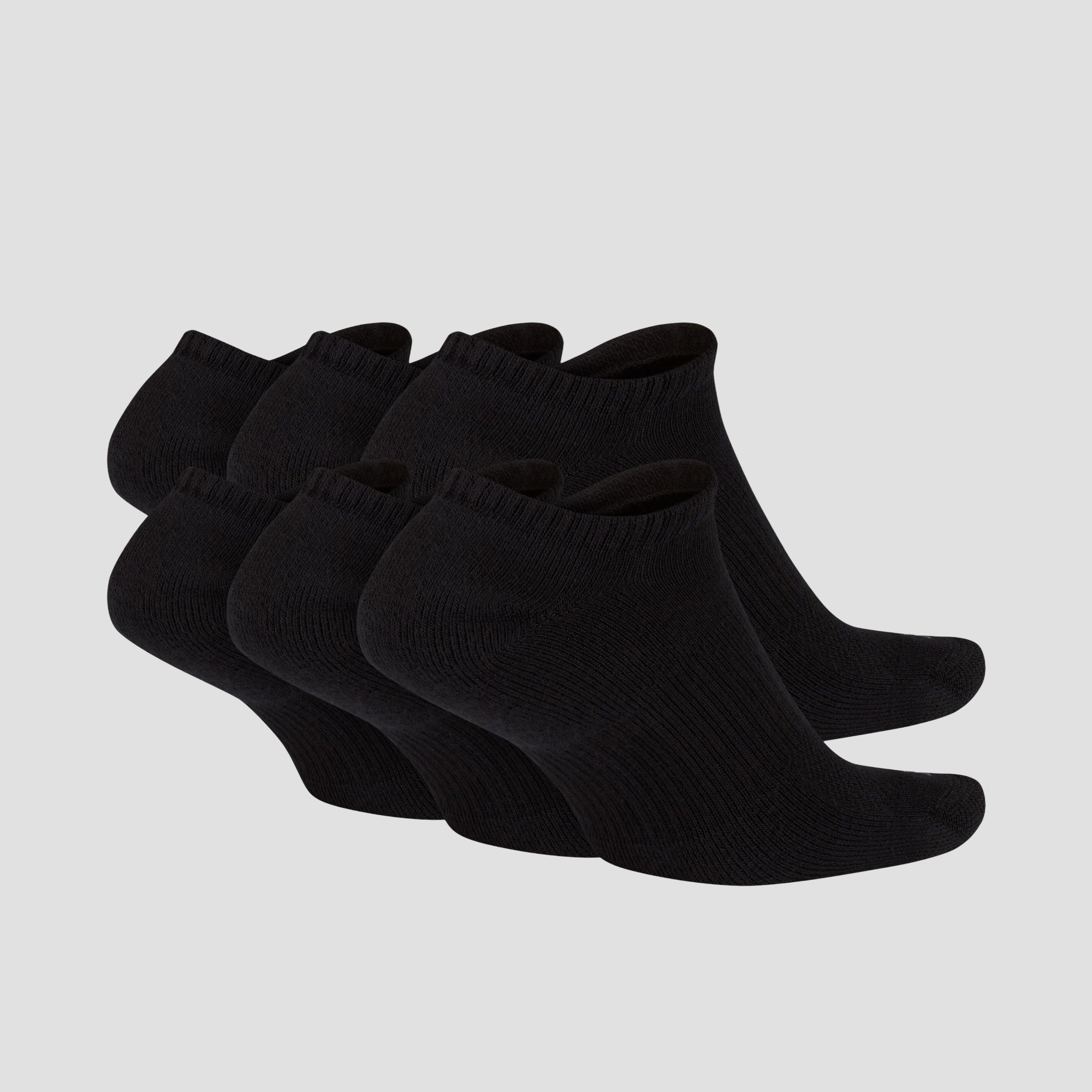 Nike Everyday Plus Cushioned Socks Low Black / White (6 pairs)