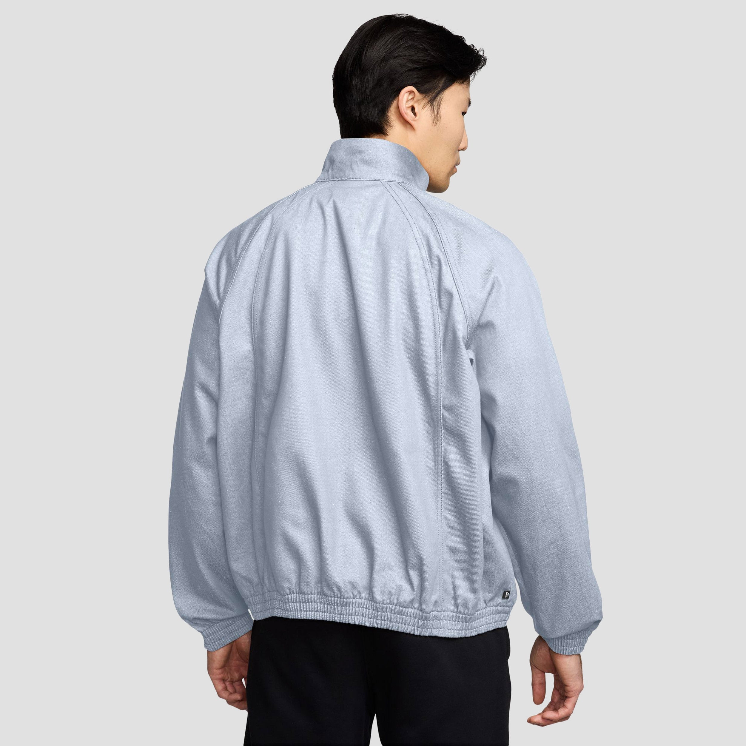 Nike SB Denim Full Zip Track Jacket Football Grey / White