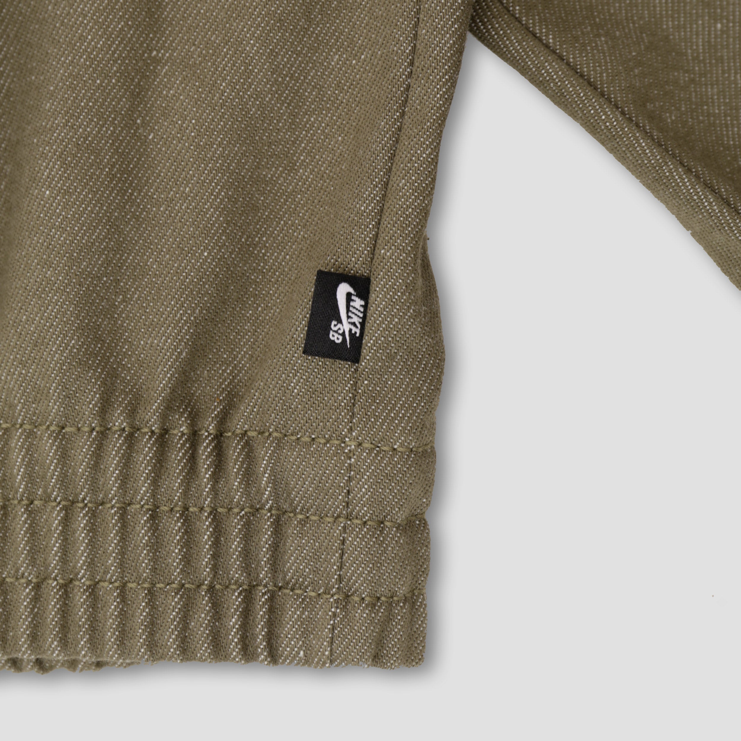 Nike SB Denim Full Zip Track Jacket Medium Olive / White