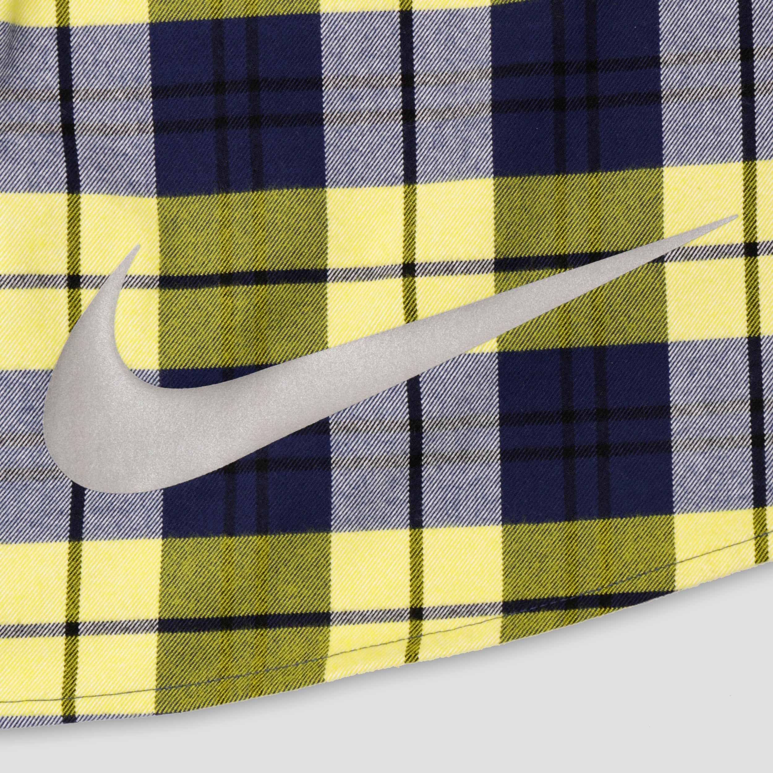 Nike SB Longsleeve Flannel Shirt Midnight Navy / Speed Yellow
