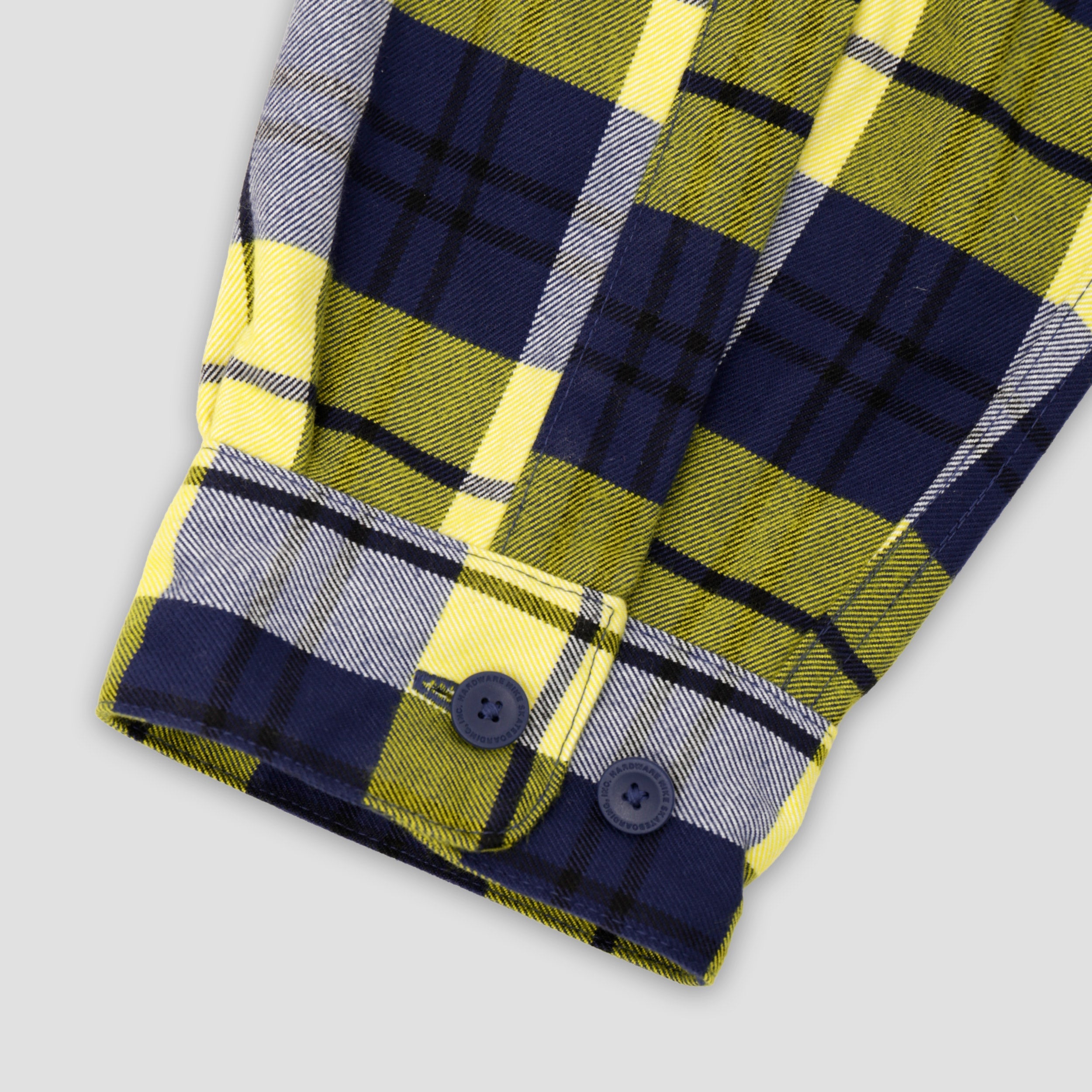 Nike SB Longsleeve Flannel Shirt Midnight Navy / Speed Yellow